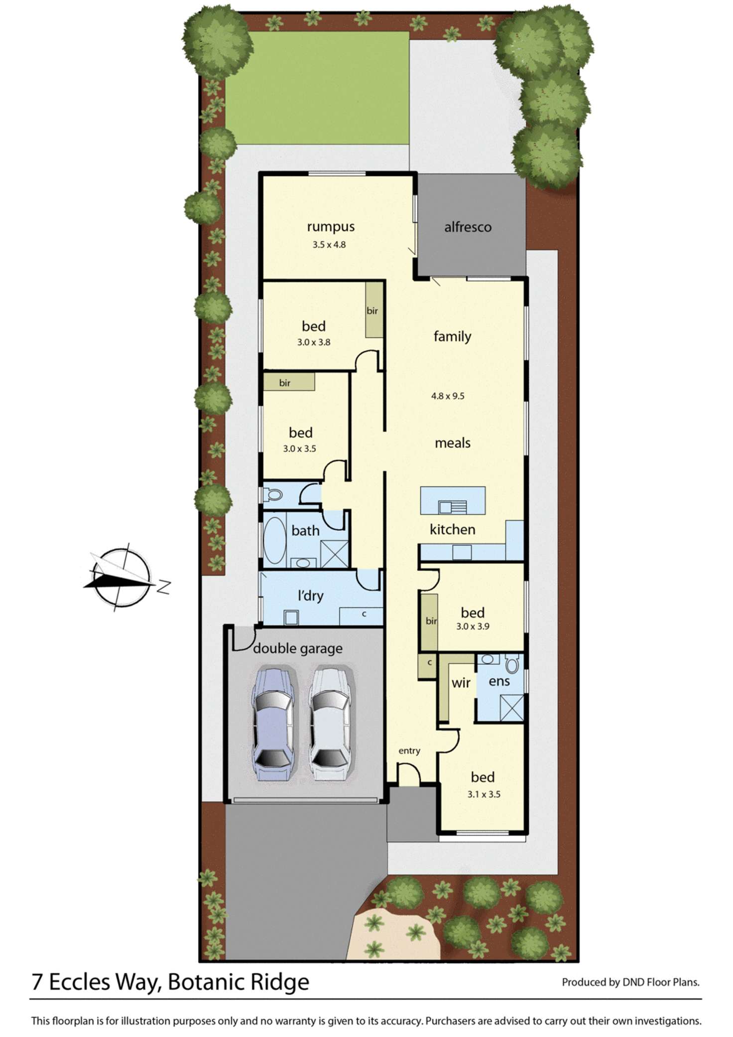 Floorplan of Homely house listing, 7 Eccles Way, Botanic Ridge VIC 3977