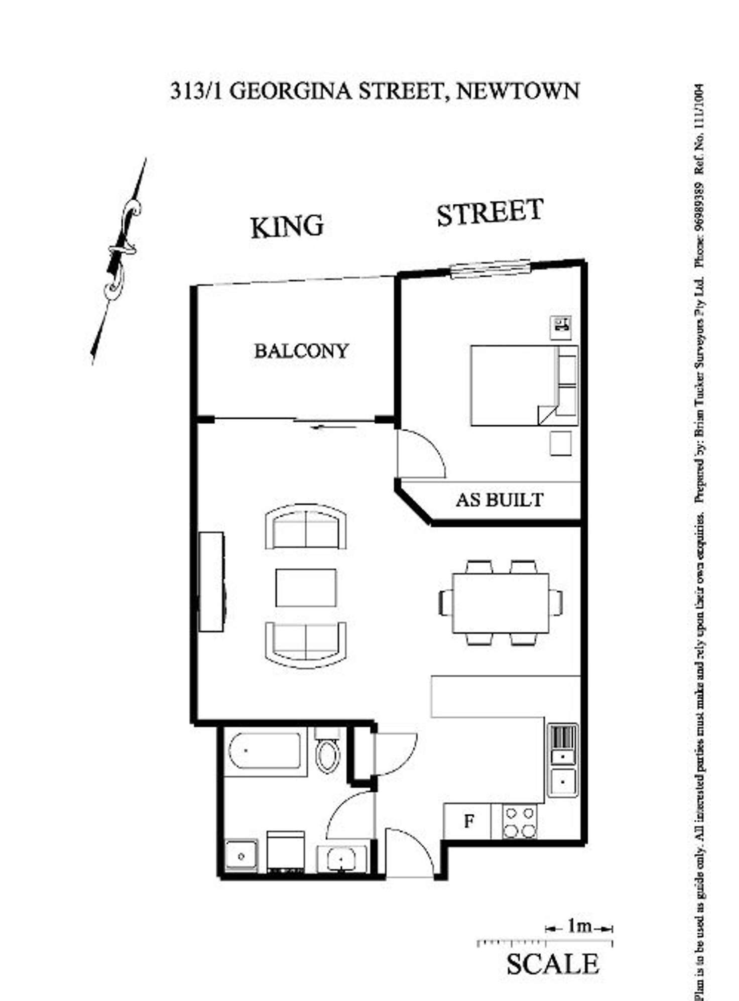 Floorplan of Homely unit listing, 313/1 Georgina Street, Newtown NSW 2042