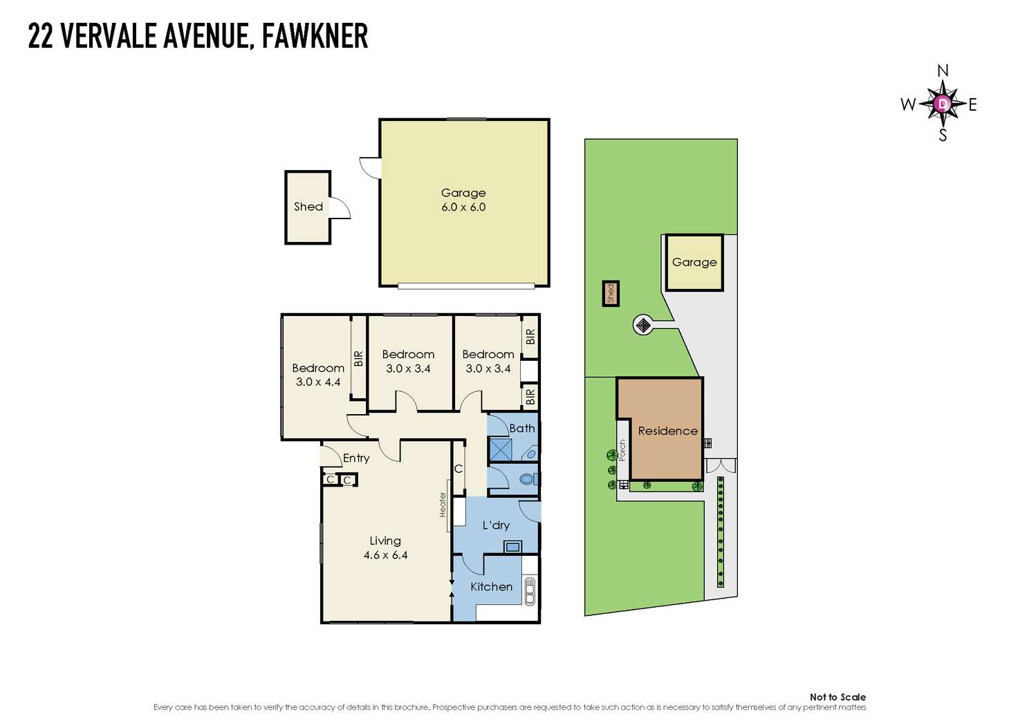 Floorplan of Homely house listing, 22 Vervale Avenue, Fawkner VIC 3060