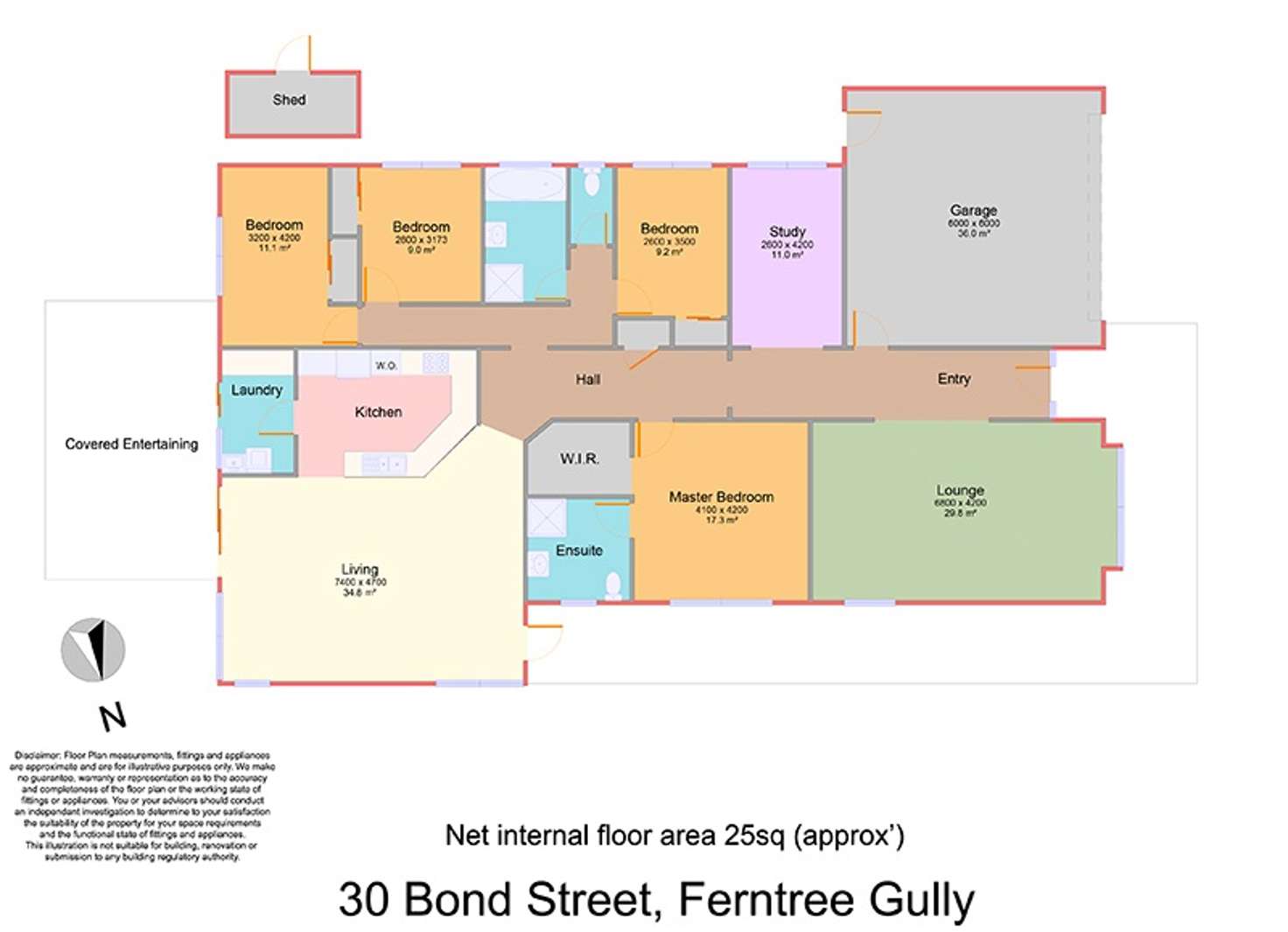 Floorplan of Homely house listing, 30 Bond Street, Ferntree Gully VIC 3156