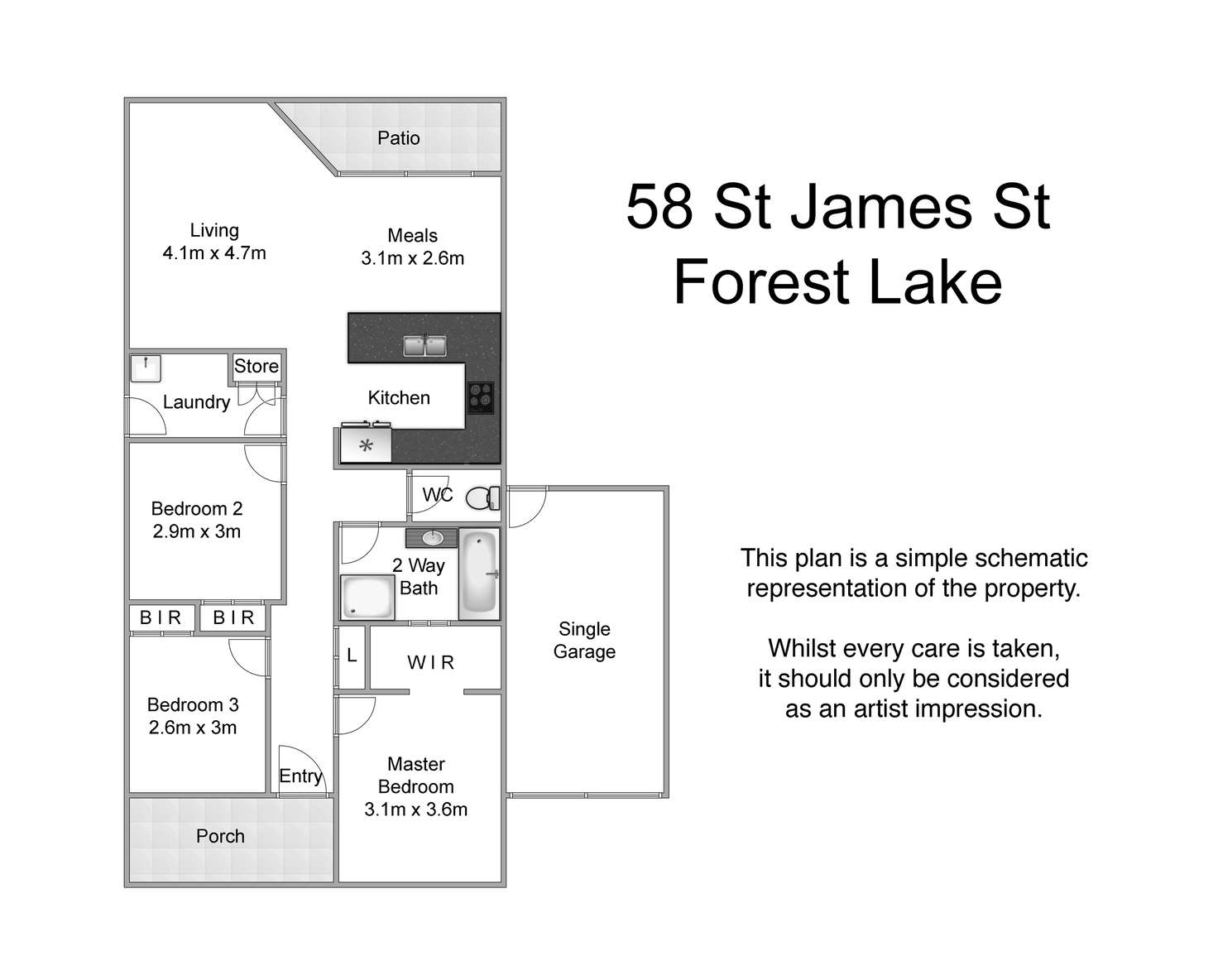 Floorplan of Homely house listing, 58 Saint James Street, Forest Lake QLD 4078