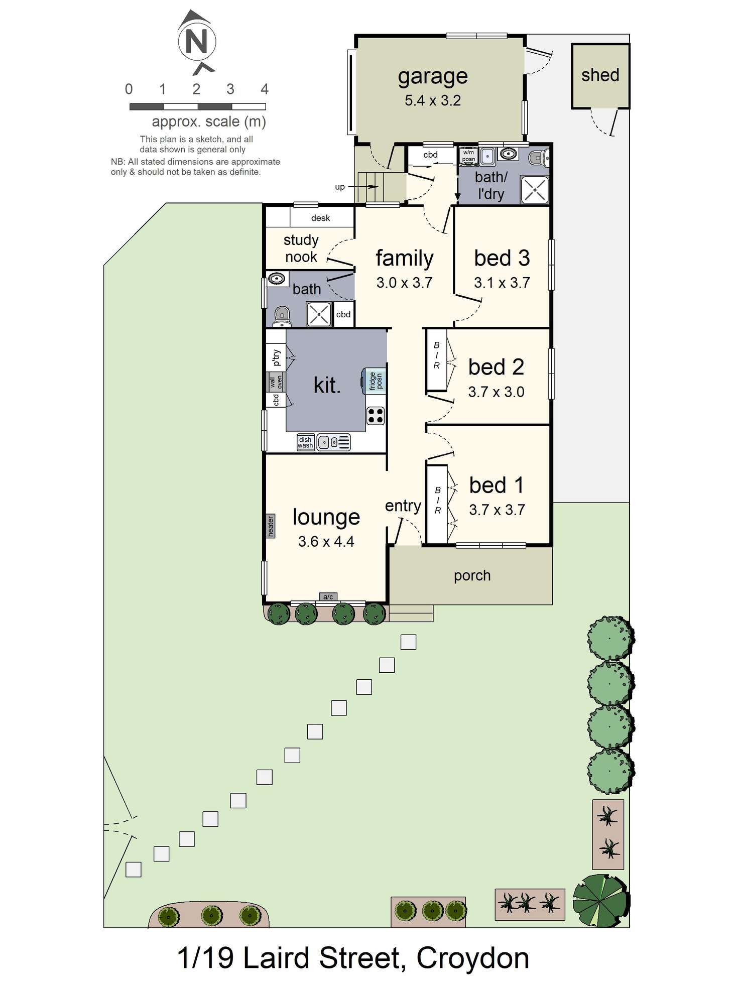 Floorplan of Homely house listing, 1/19 Laird Street, Croydon VIC 3136