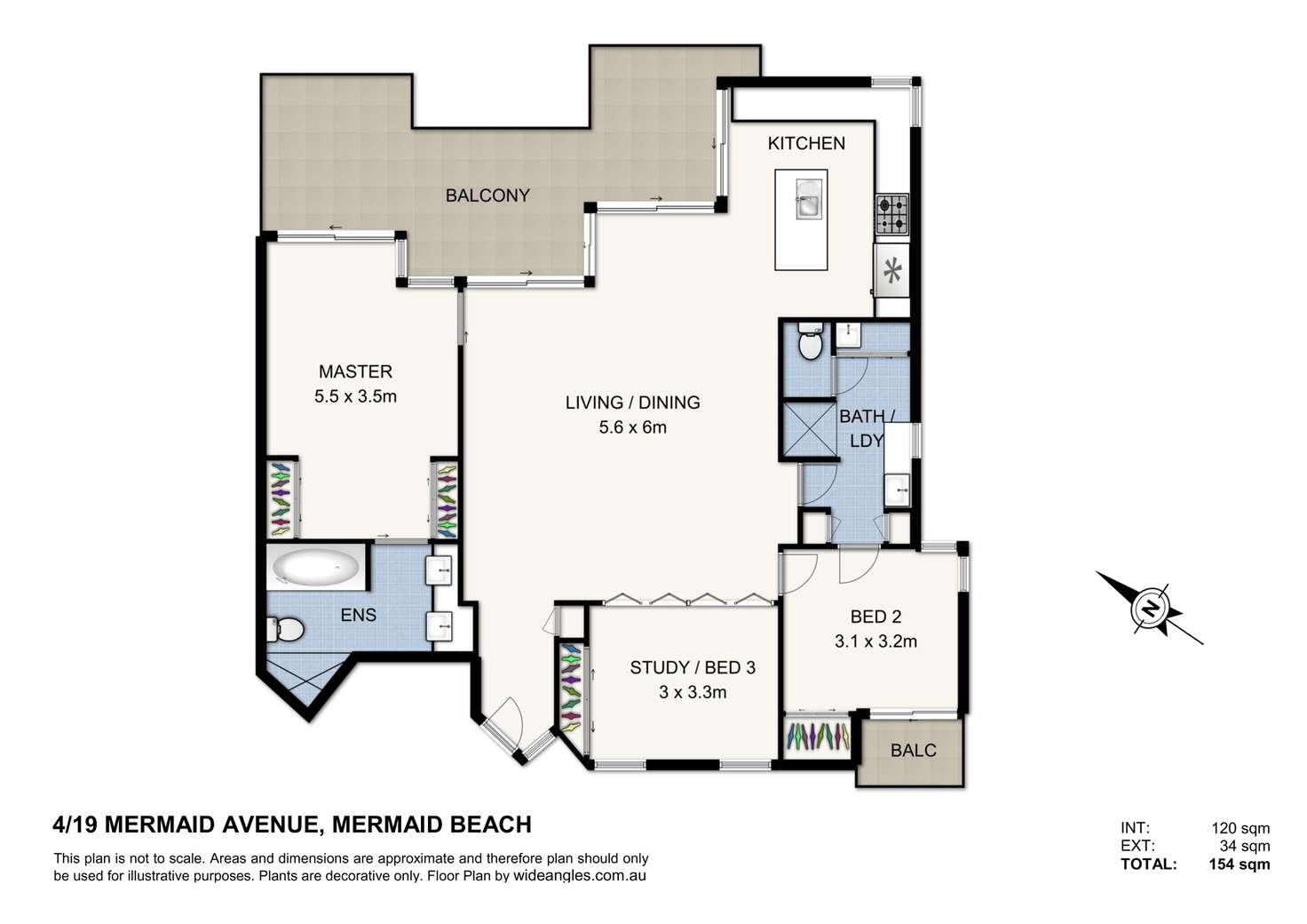 Floorplan of Homely unit listing, 4/19 Mermaid Avenue, Mermaid Beach QLD 4218