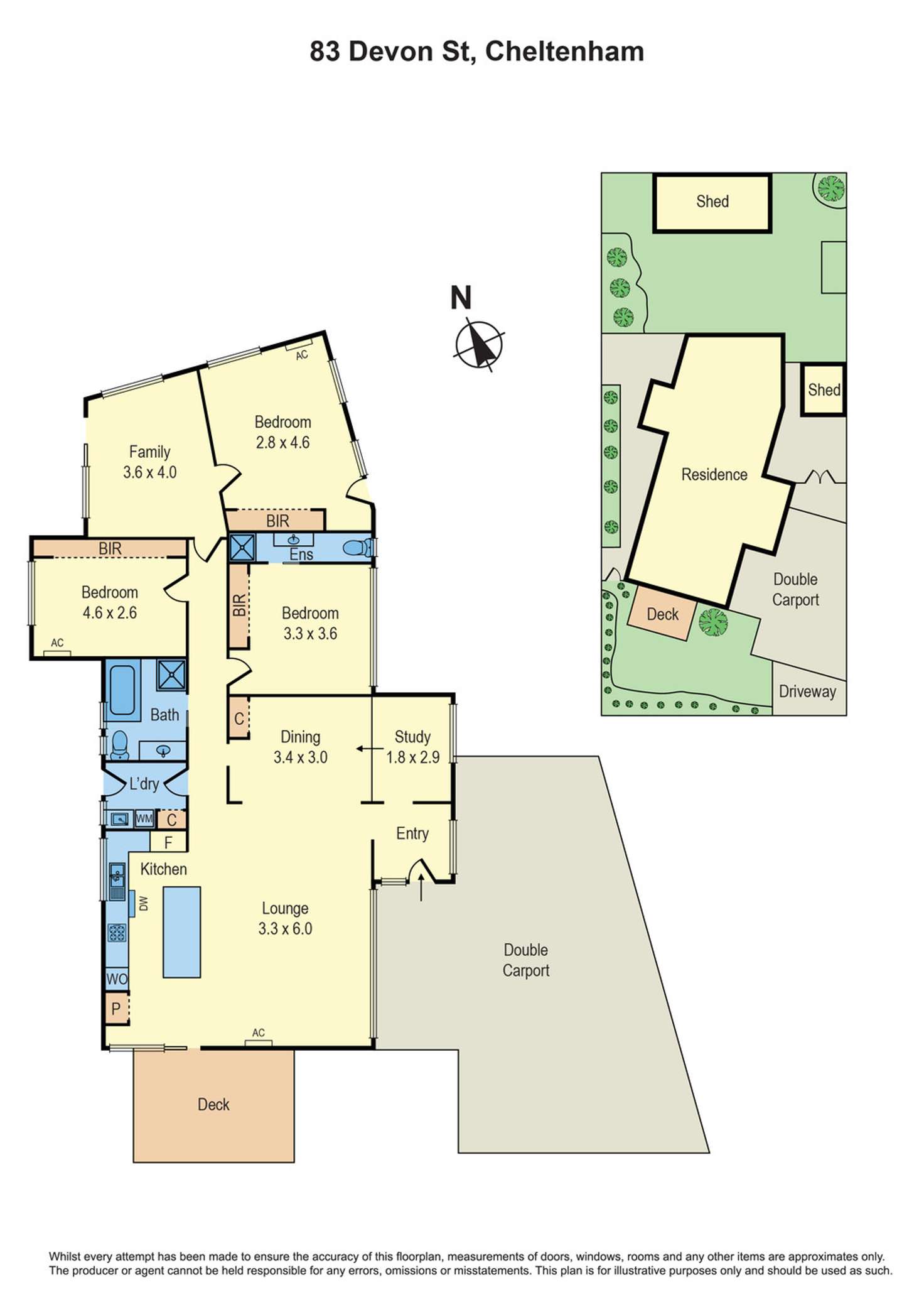 Floorplan of Homely house listing, 83 Devon Street, Cheltenham VIC 3192