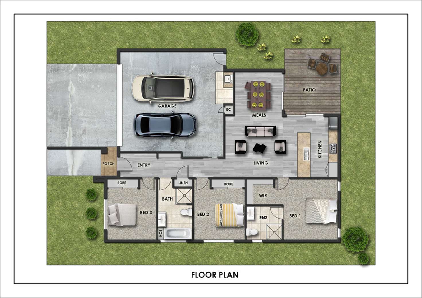Floorplan of Homely house listing, Lot 44 20 Crumpton Place, Beerwah QLD 4519