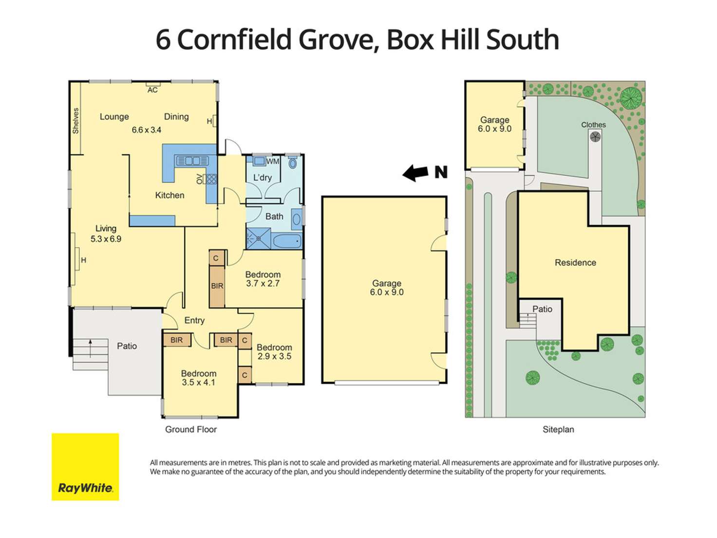 Floorplan of Homely house listing, 6 Cornfield Grove, Box Hill South VIC 3128