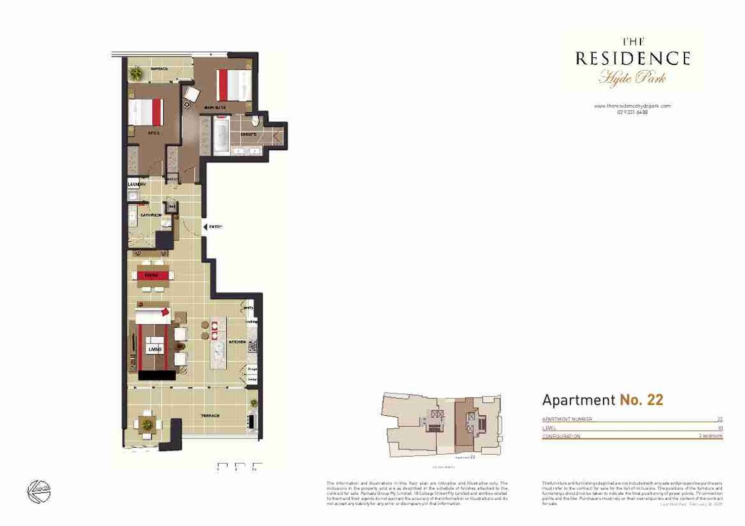 Floorplan of Homely apartment listing, 22/18 College Street, Sydney NSW 2000