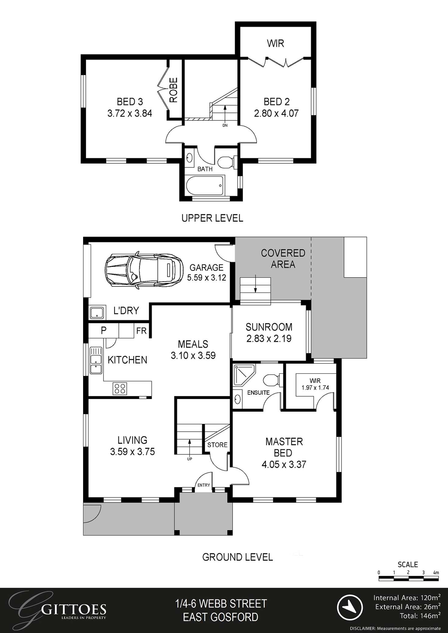 Floorplan of Homely townhouse listing, 1/4-6 Webb Street, East Gosford NSW 2250