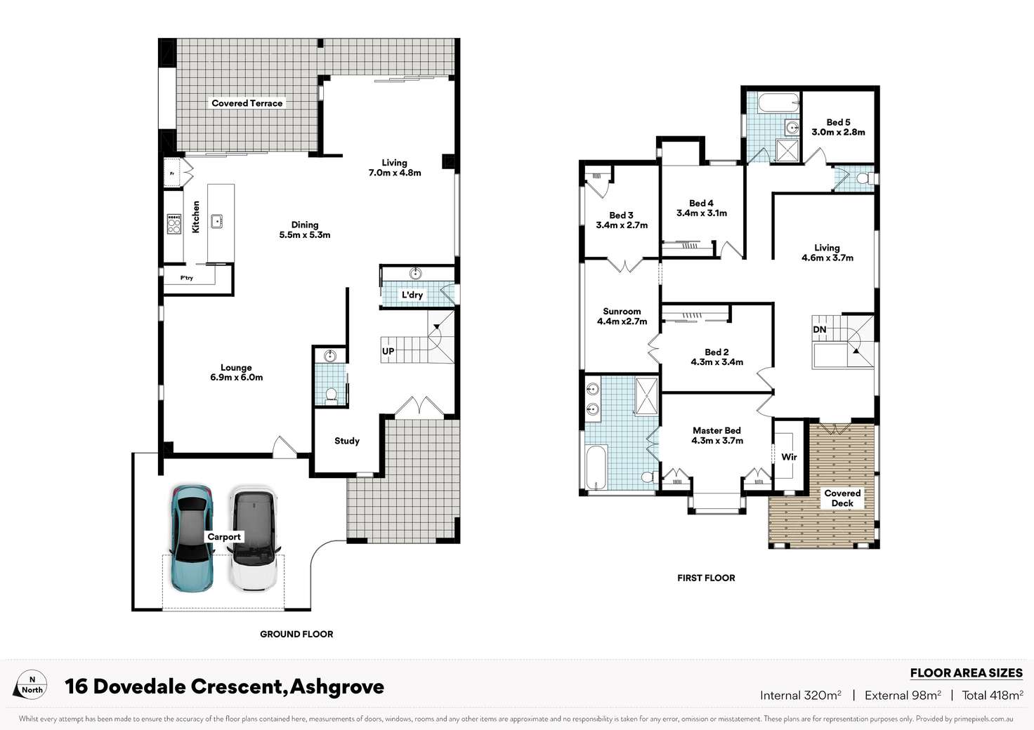 Floorplan of Homely house listing, 16 Dovedale Crescent, Ashgrove QLD 4060