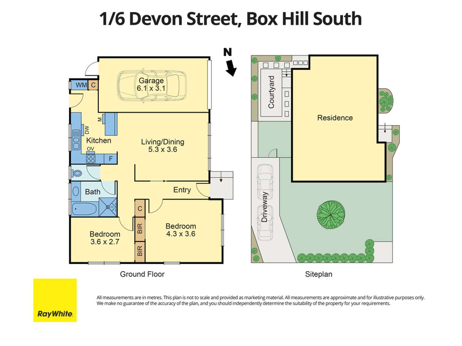 Floorplan of Homely unit listing, 1/6 Devon Street, Box Hill South VIC 3128