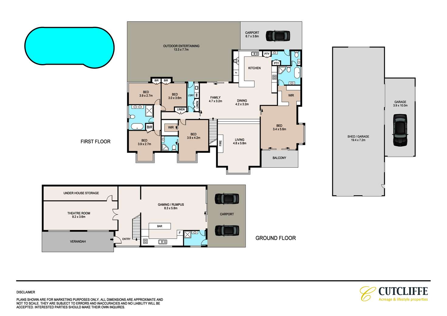 Floorplan of Homely acreageSemiRural listing, 205 Blacktown Road, Freemans Reach NSW 2756