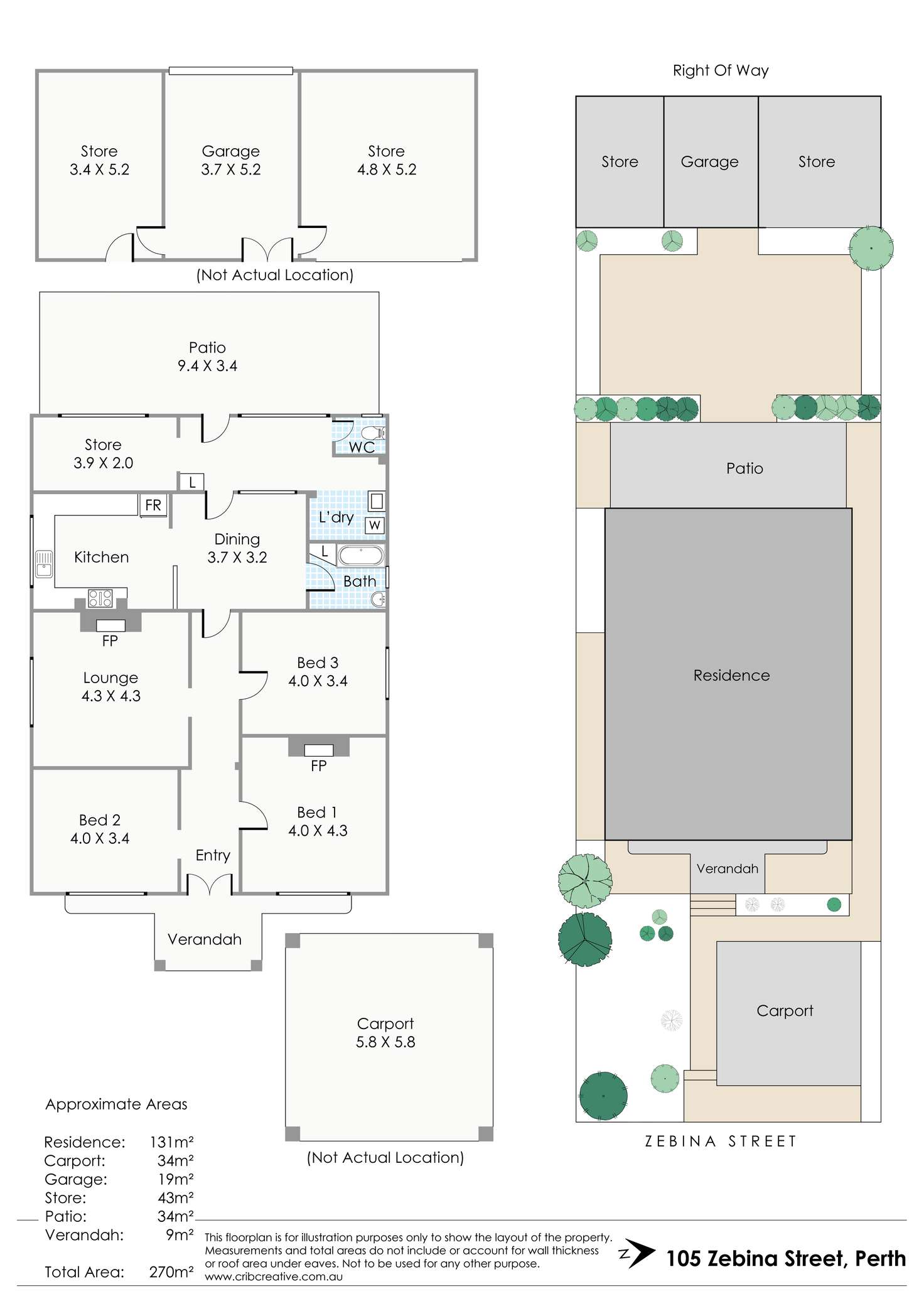 Floorplan of Homely house listing, 105 Zebina Street, East Perth WA 6004
