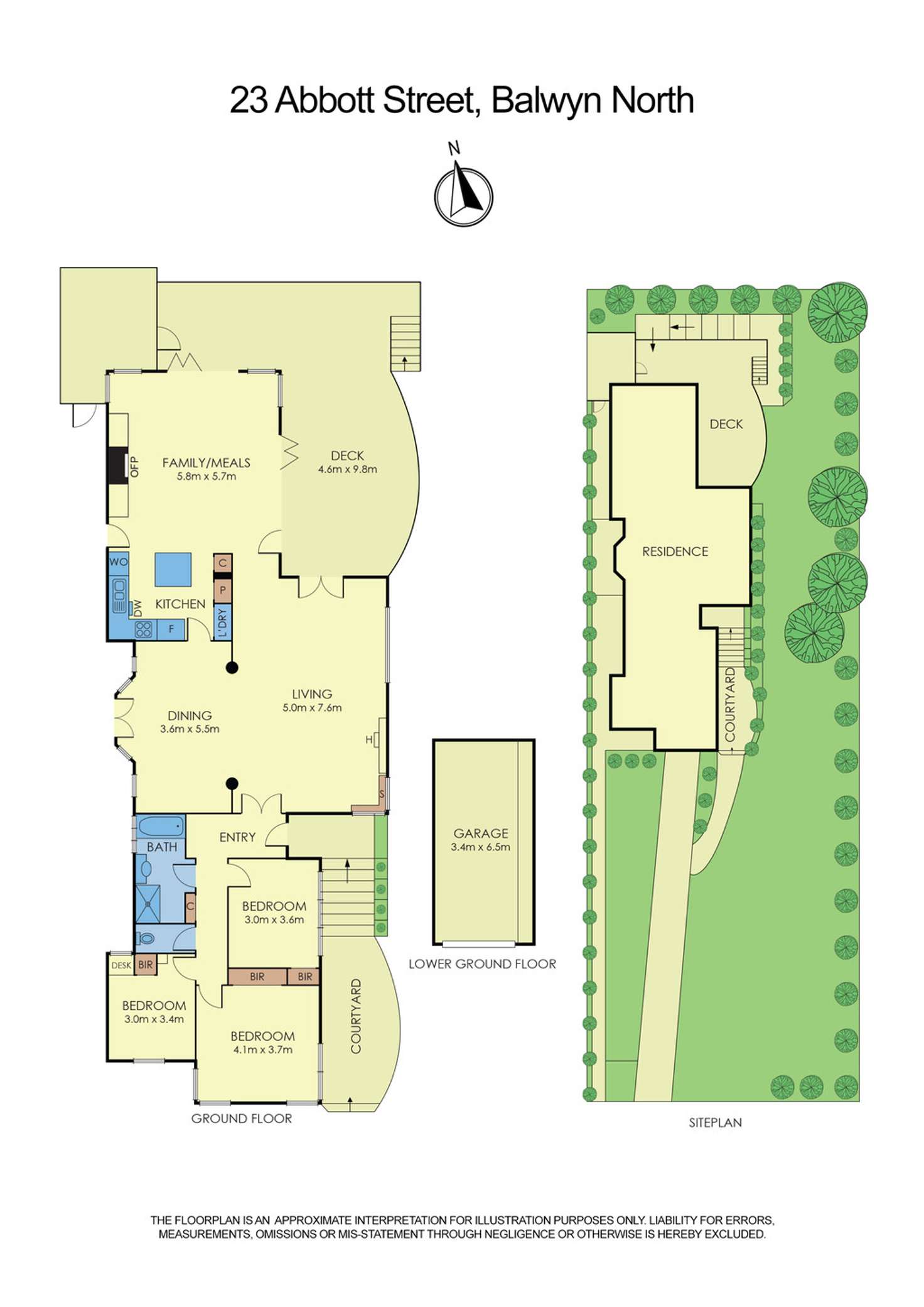 Floorplan of Homely house listing, 23 Abbott Street, Balwyn North VIC 3104