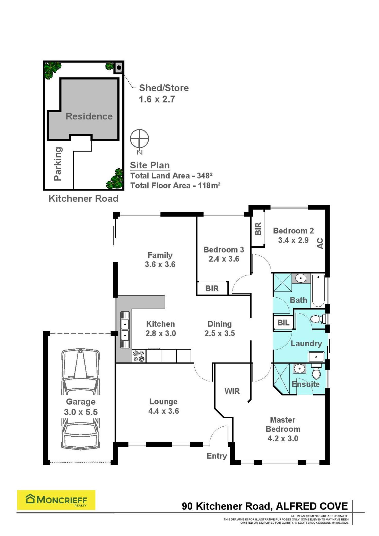 Floorplan of Homely house listing, 90 Kitchener Road, Alfred Cove WA 6154