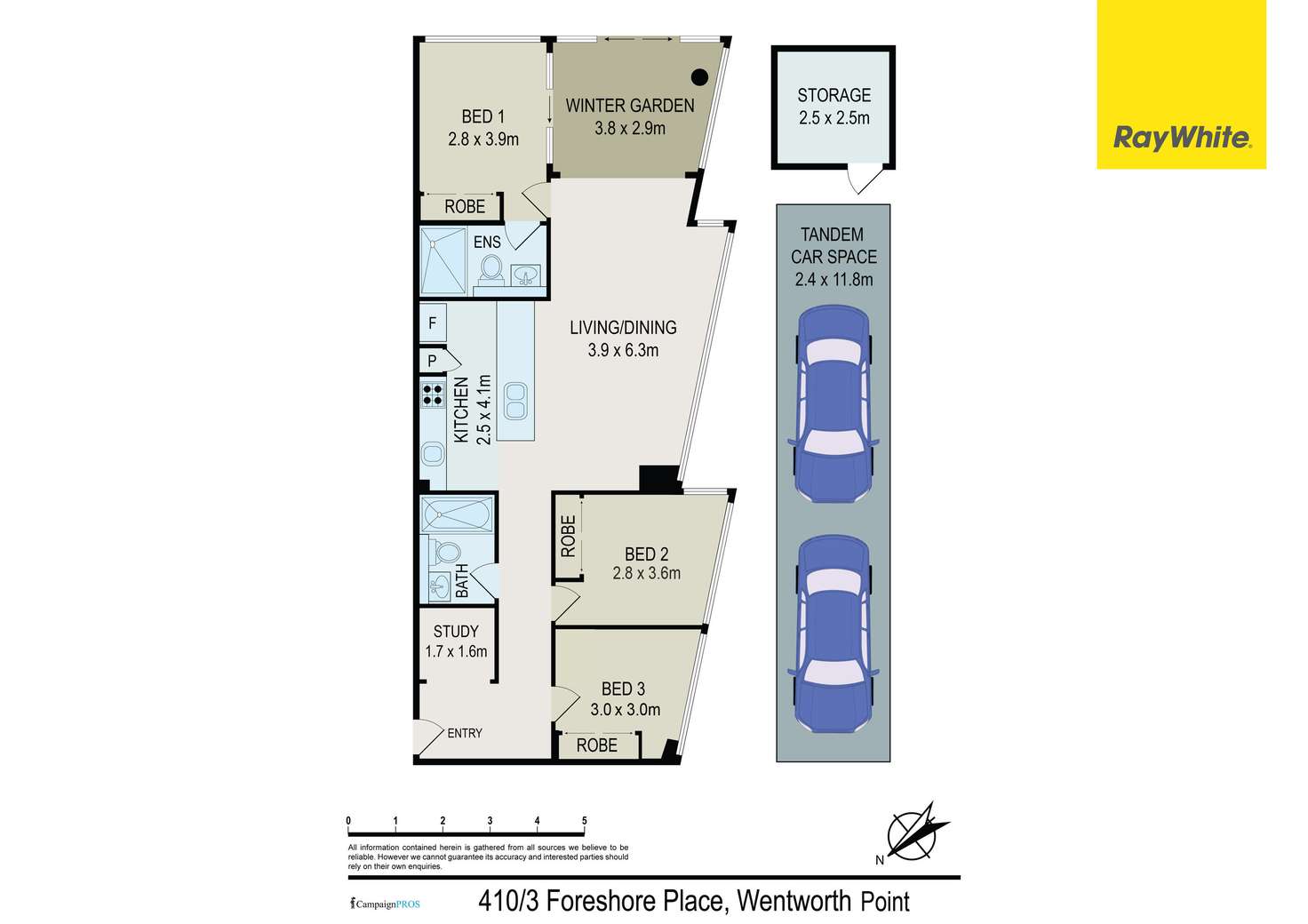 Floorplan of Homely apartment listing, 410/3 Foreshore Place, Wentworth Point NSW 2127