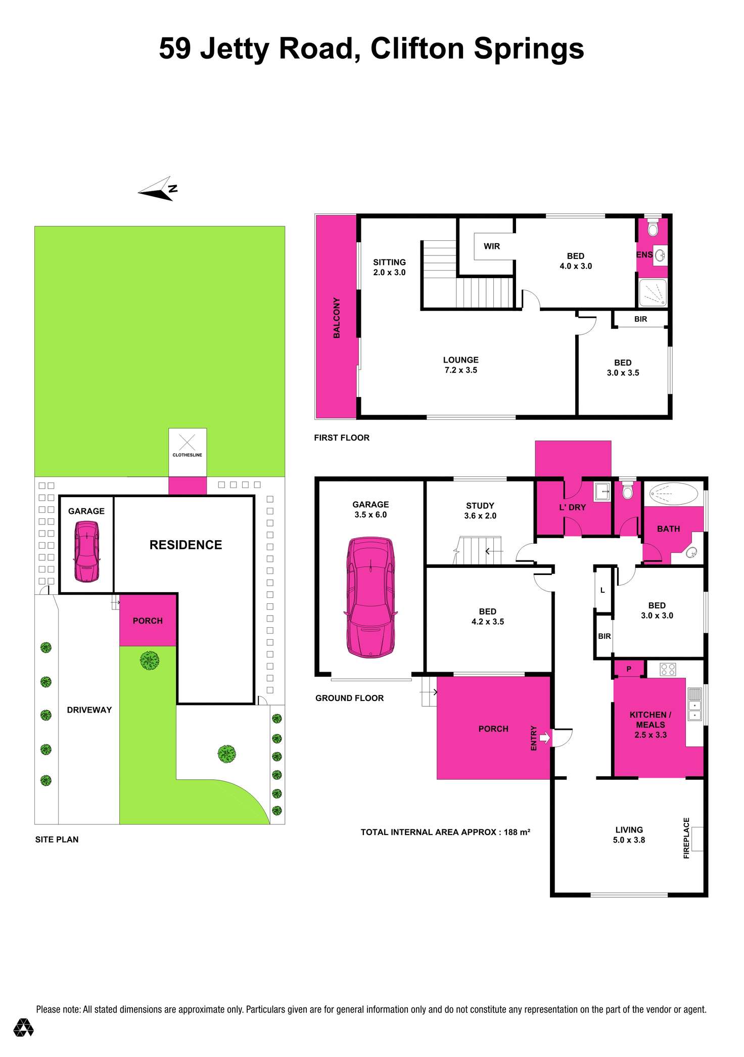 Floorplan of Homely house listing, 59 Jetty Road, Clifton Springs VIC 3222