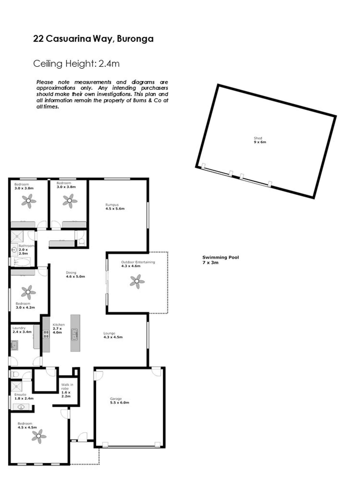 Floorplan of Homely house listing, 22 Casuarina Way, Buronga NSW 2739