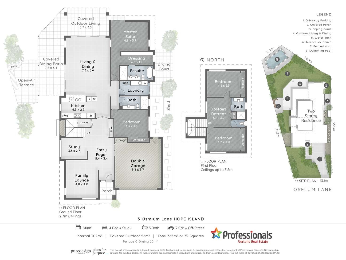 Floorplan of Homely house listing, 3 Osmium Lane, Hope Island QLD 4212