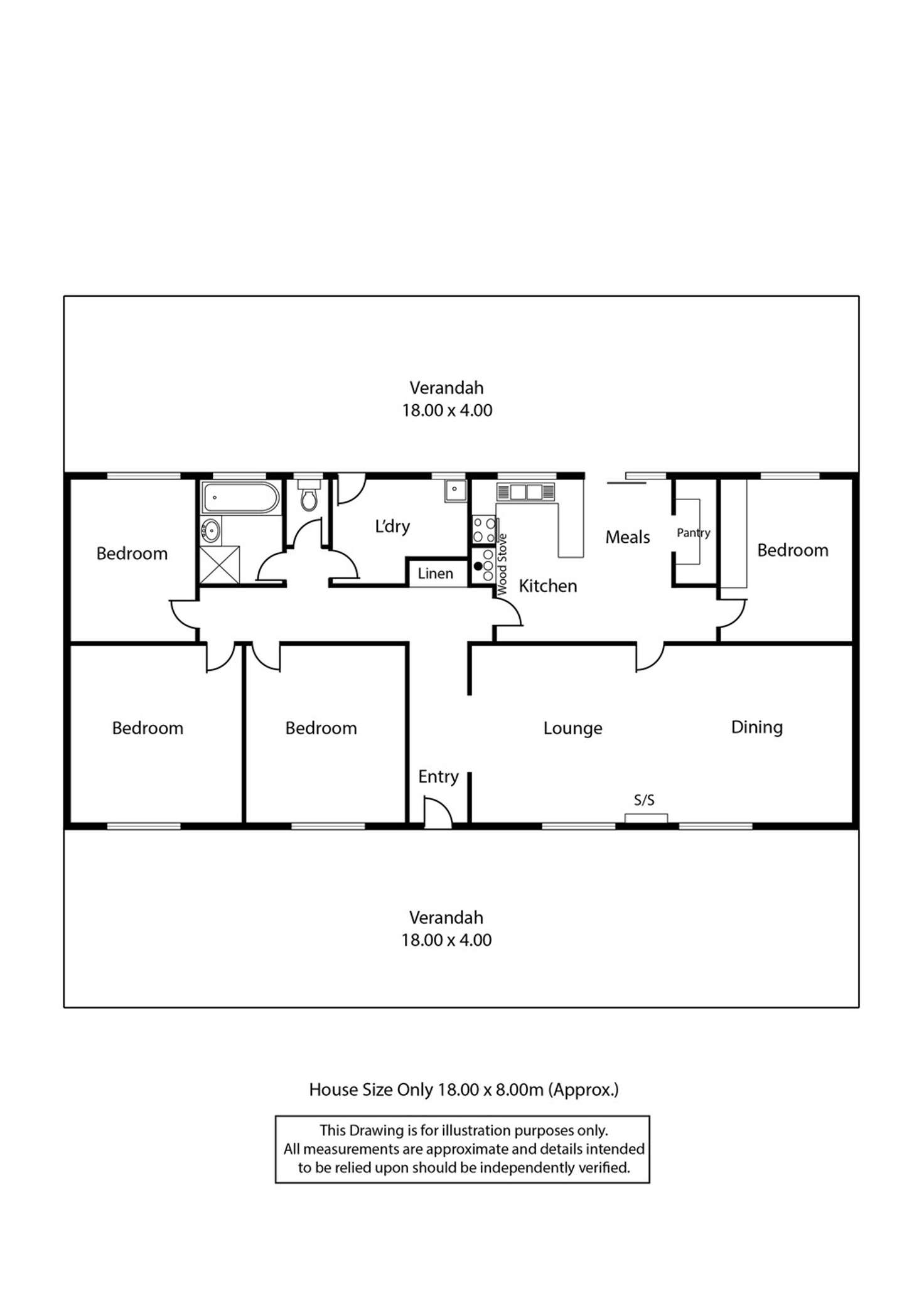 Floorplan of Homely acreageSemiRural listing, 3115 Flinders Ranges Way, Quorn SA 5433