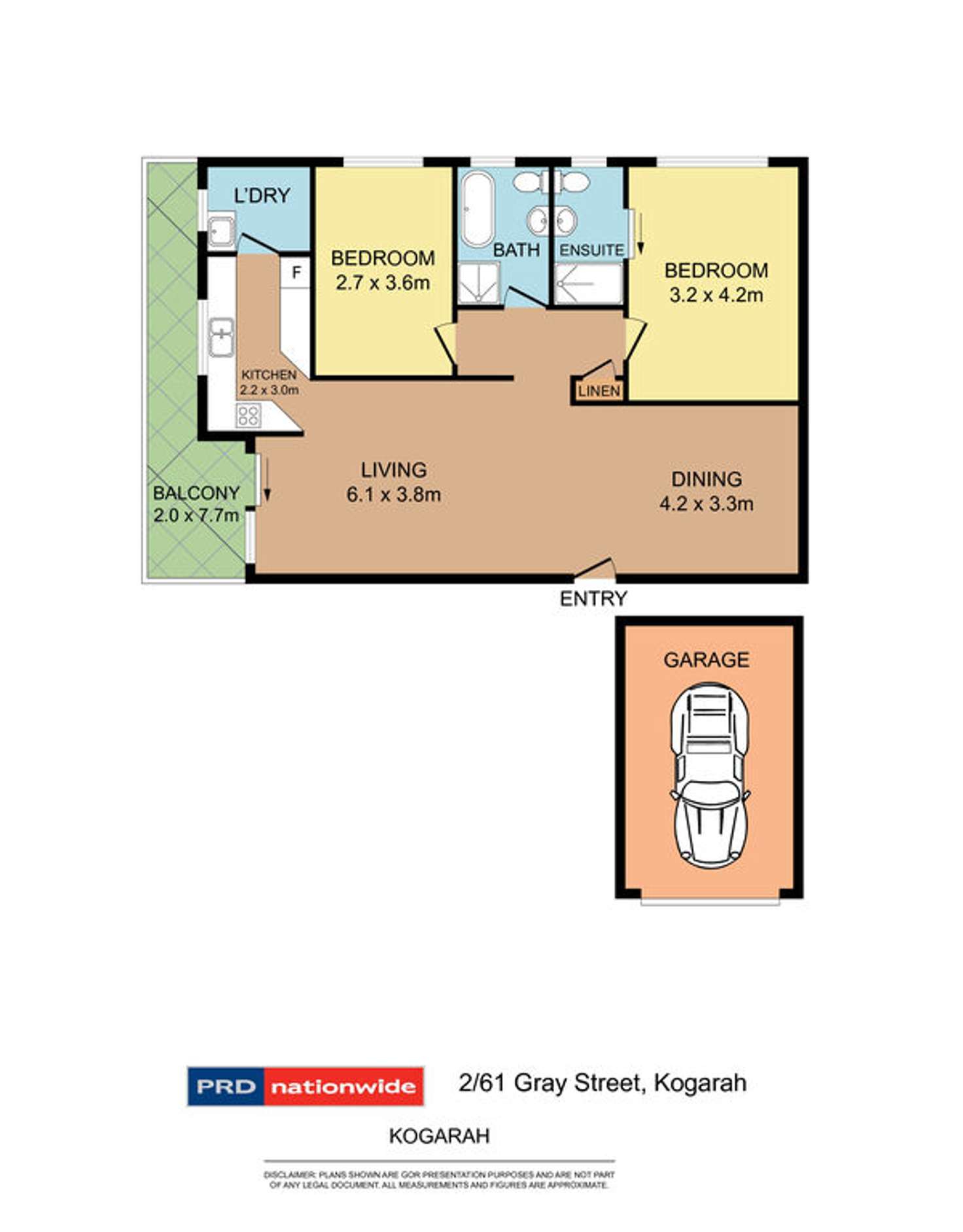 Floorplan of Homely unit listing, 2/61 Gray Street, Kogarah NSW 2217