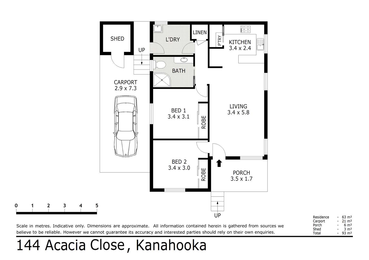 Floorplan of Homely house listing, 144 Acacia Close, Kanahooka NSW 2530