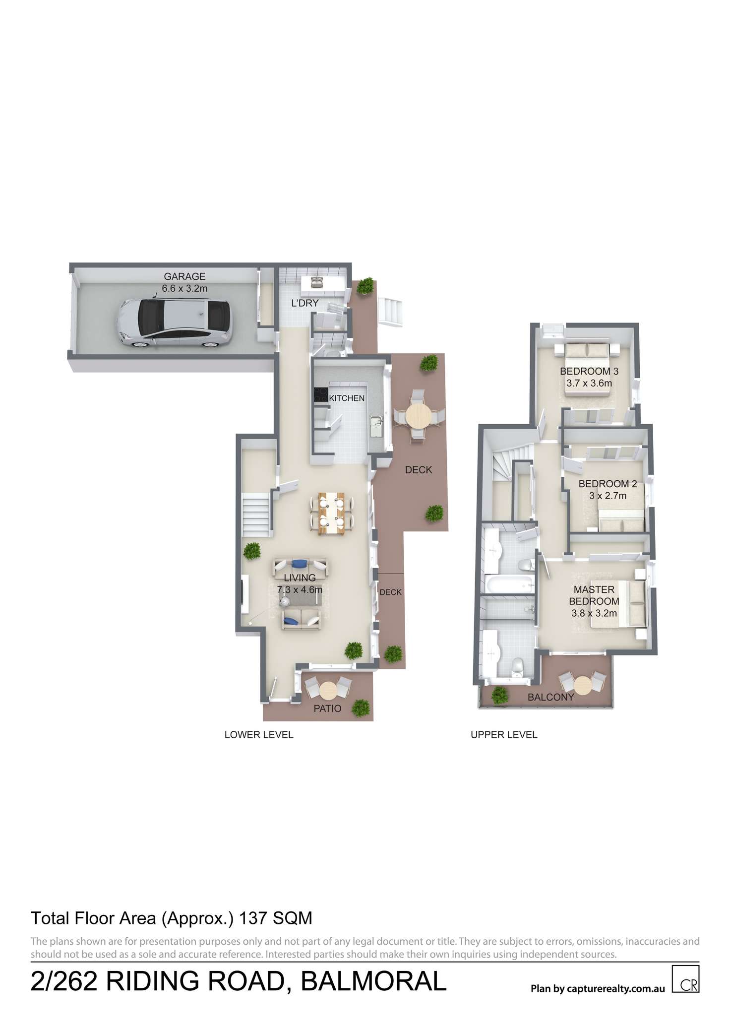 Floorplan of Homely townhouse listing, 2/262 Riding Road, Balmoral QLD 4171