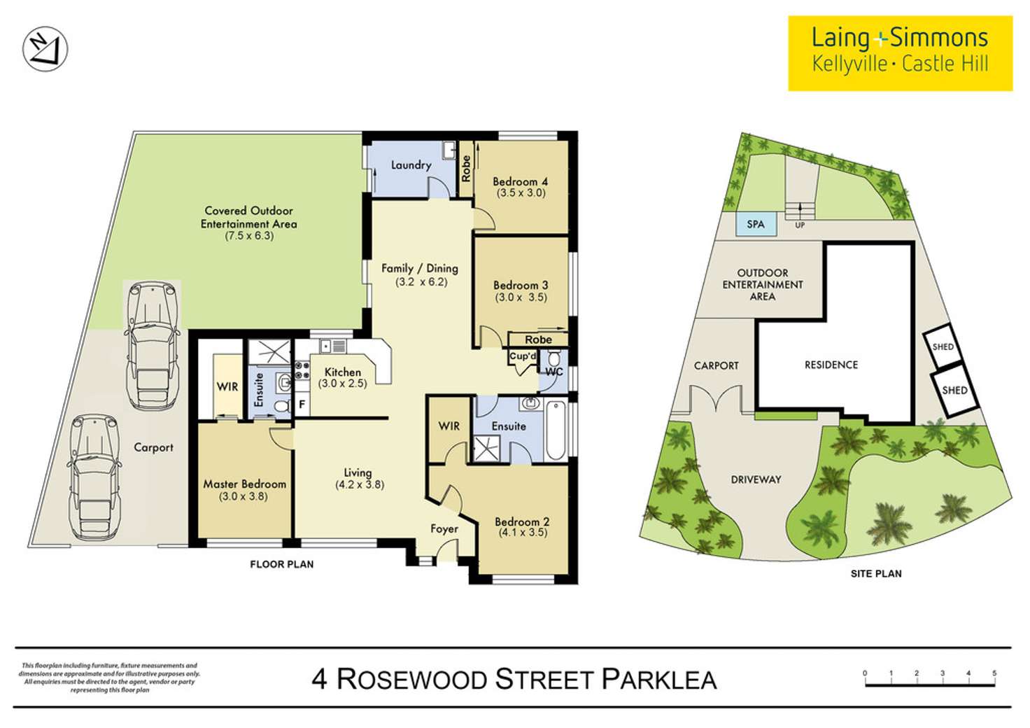 Floorplan of Homely house listing, 4 Rosewood Street, Parklea NSW 2768