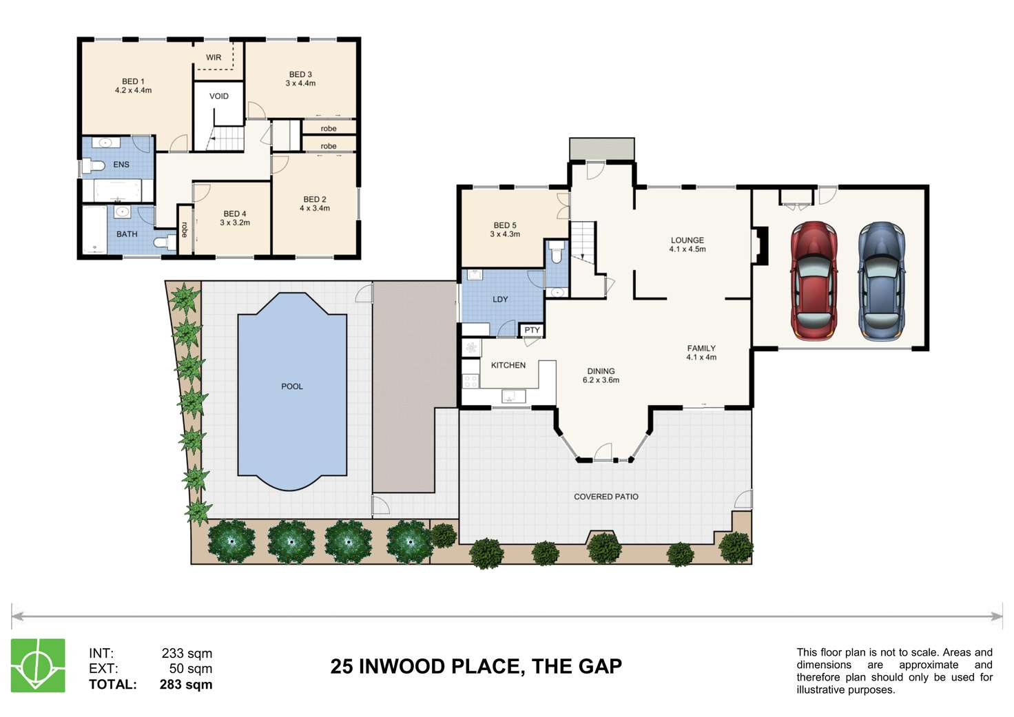 Floorplan of Homely house listing, 25 Inwood Place, The Gap QLD 4061