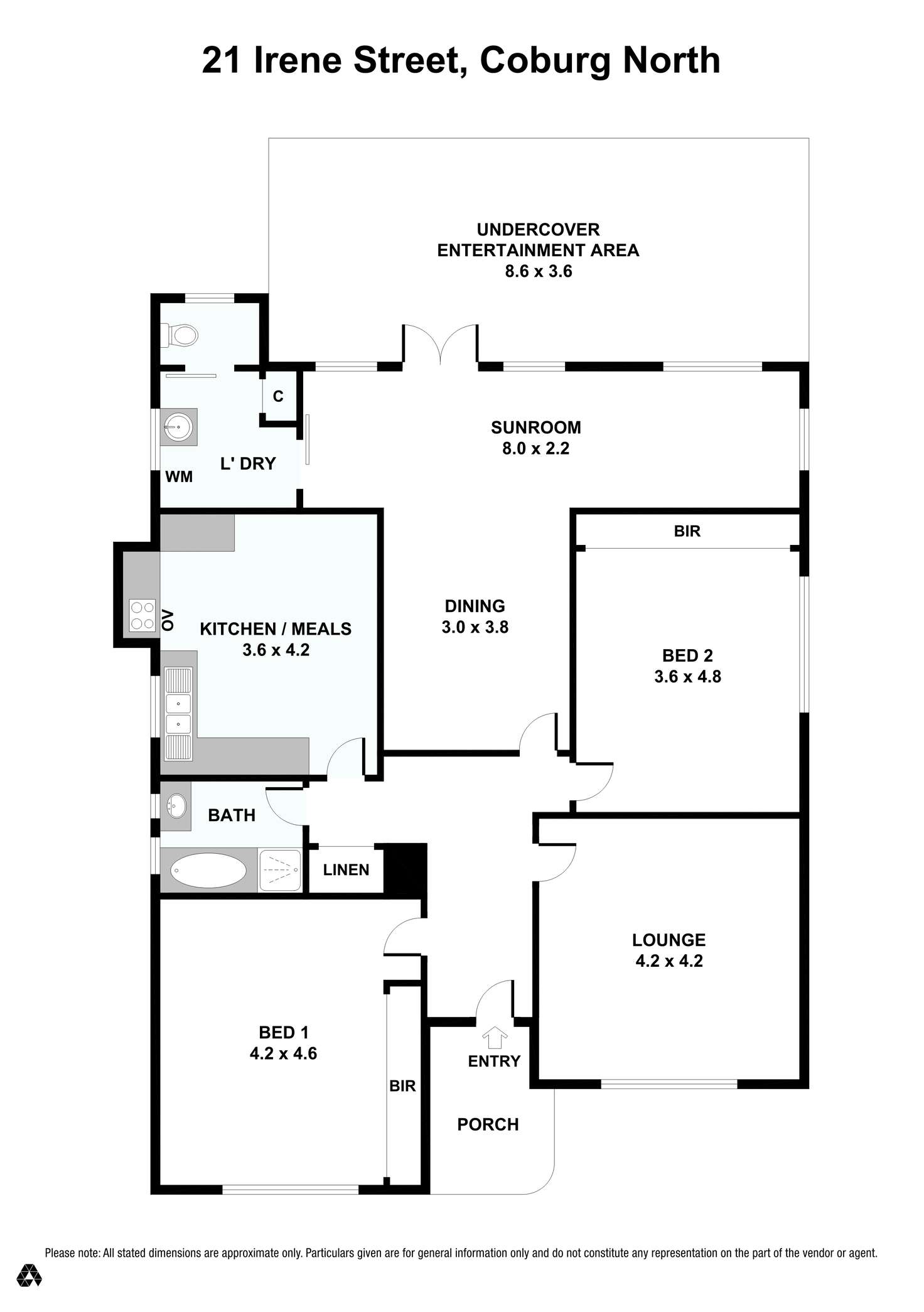 Floorplan of Homely house listing, 21 Irene Avenue, Coburg North VIC 3058