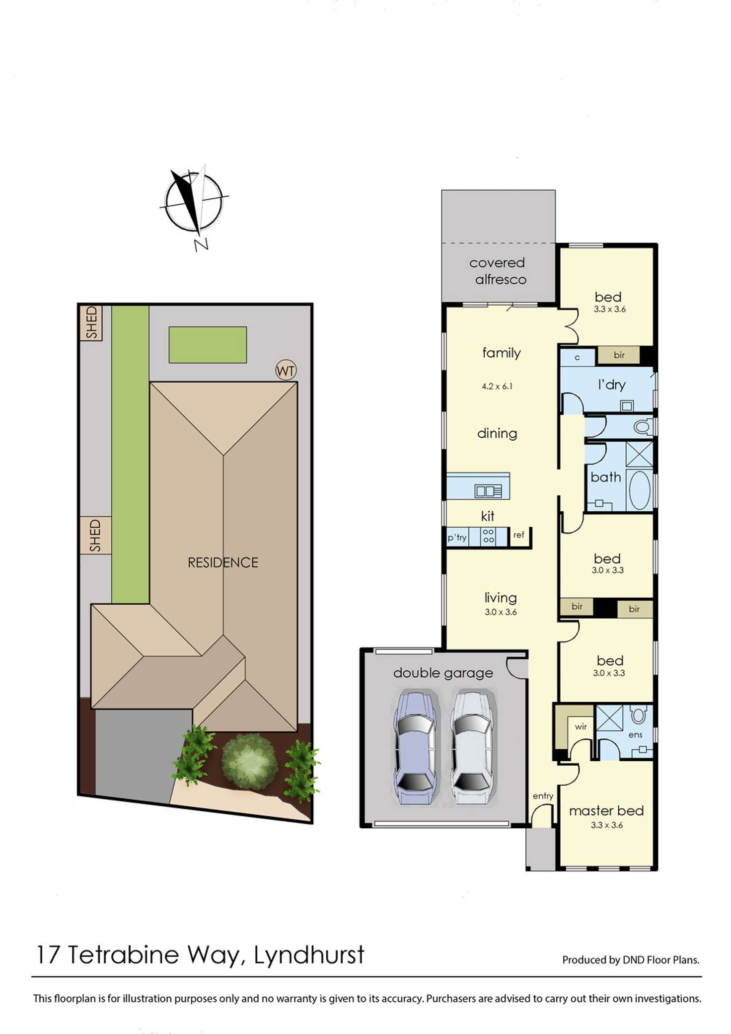 Floorplan of Homely house listing, 17 Tetrabine Way, Lyndhurst VIC 3975