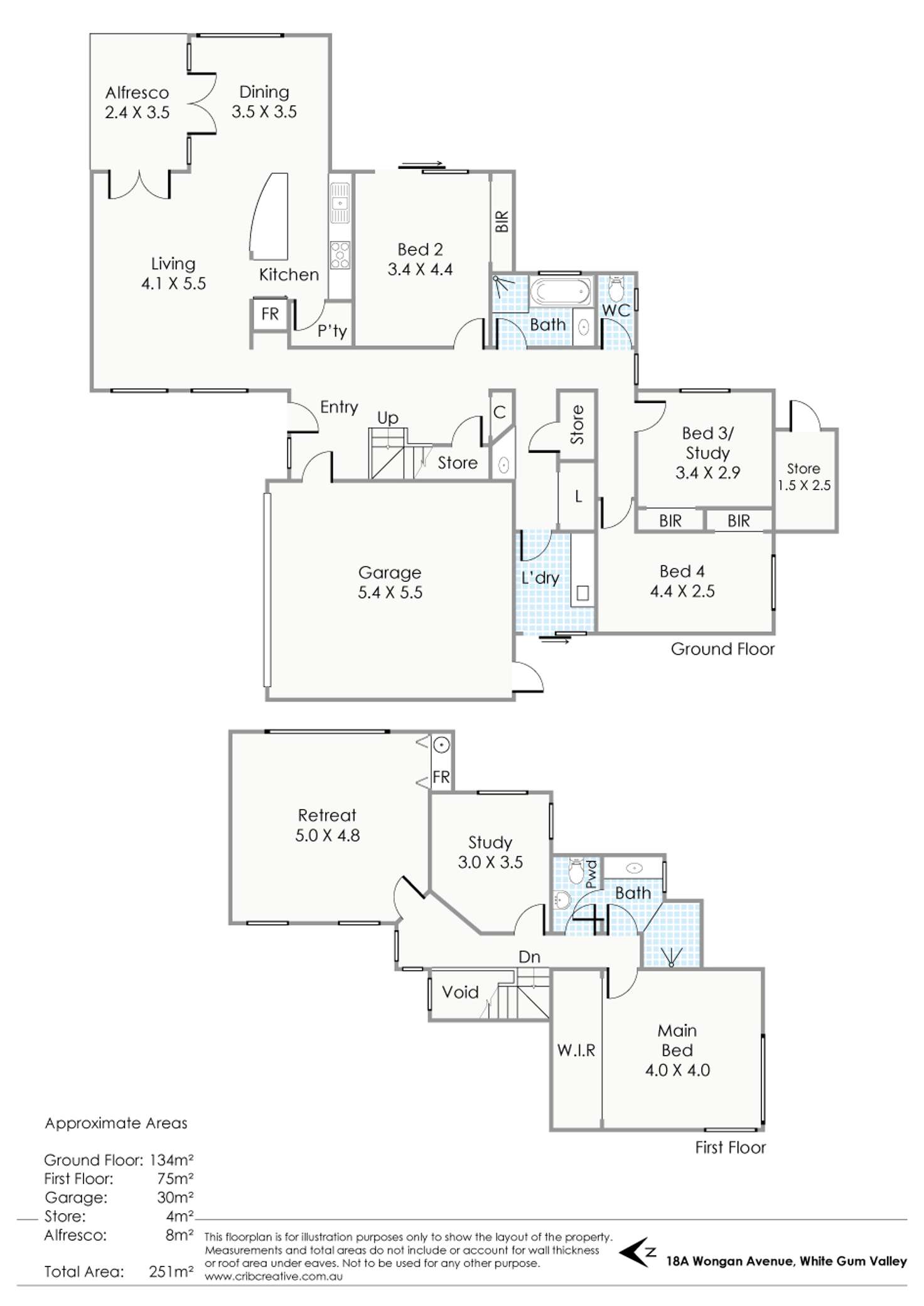 Floorplan of Homely house listing, 18A Wongan Ave, White Gum Valley WA 6162