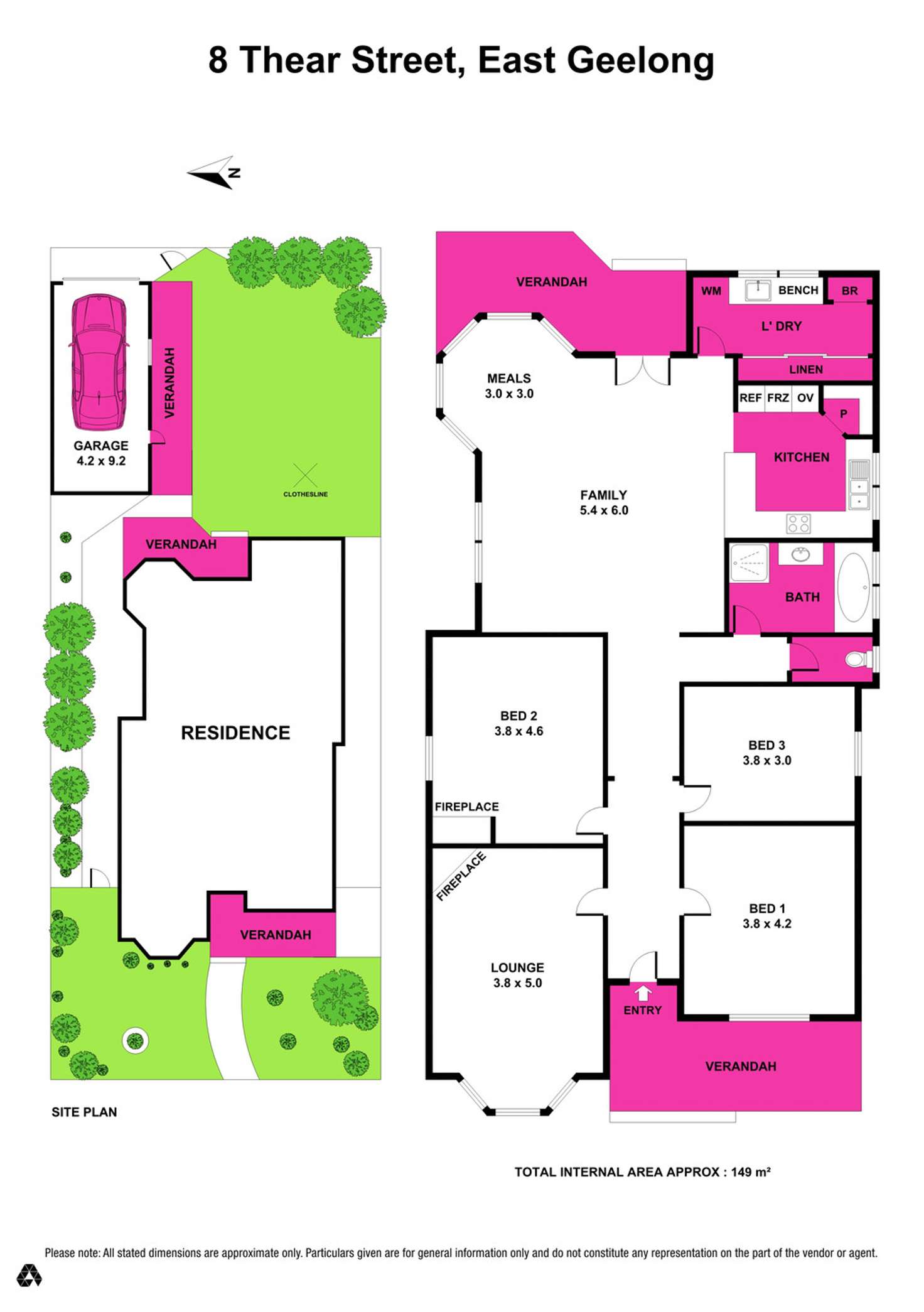 Floorplan of Homely house listing, 8 Thear Street, East Geelong VIC 3219