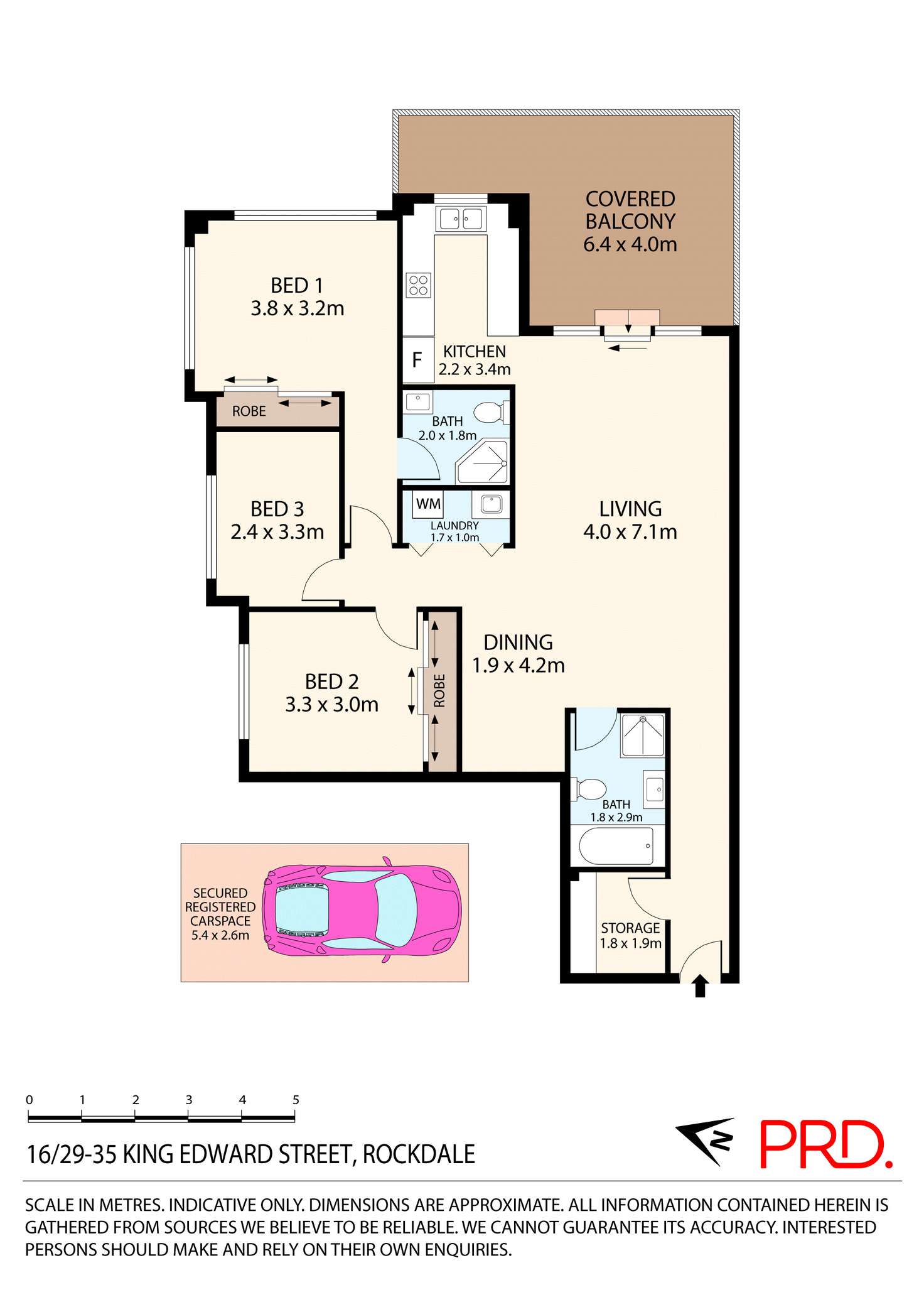 Floorplan of Homely apartment listing, 16/29-35 King Edward Street, Rockdale NSW 2216
