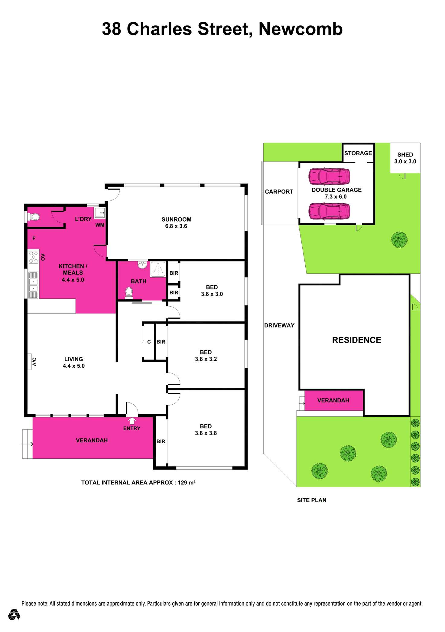 Floorplan of Homely house listing, 38 Charles Street, Newcomb VIC 3219