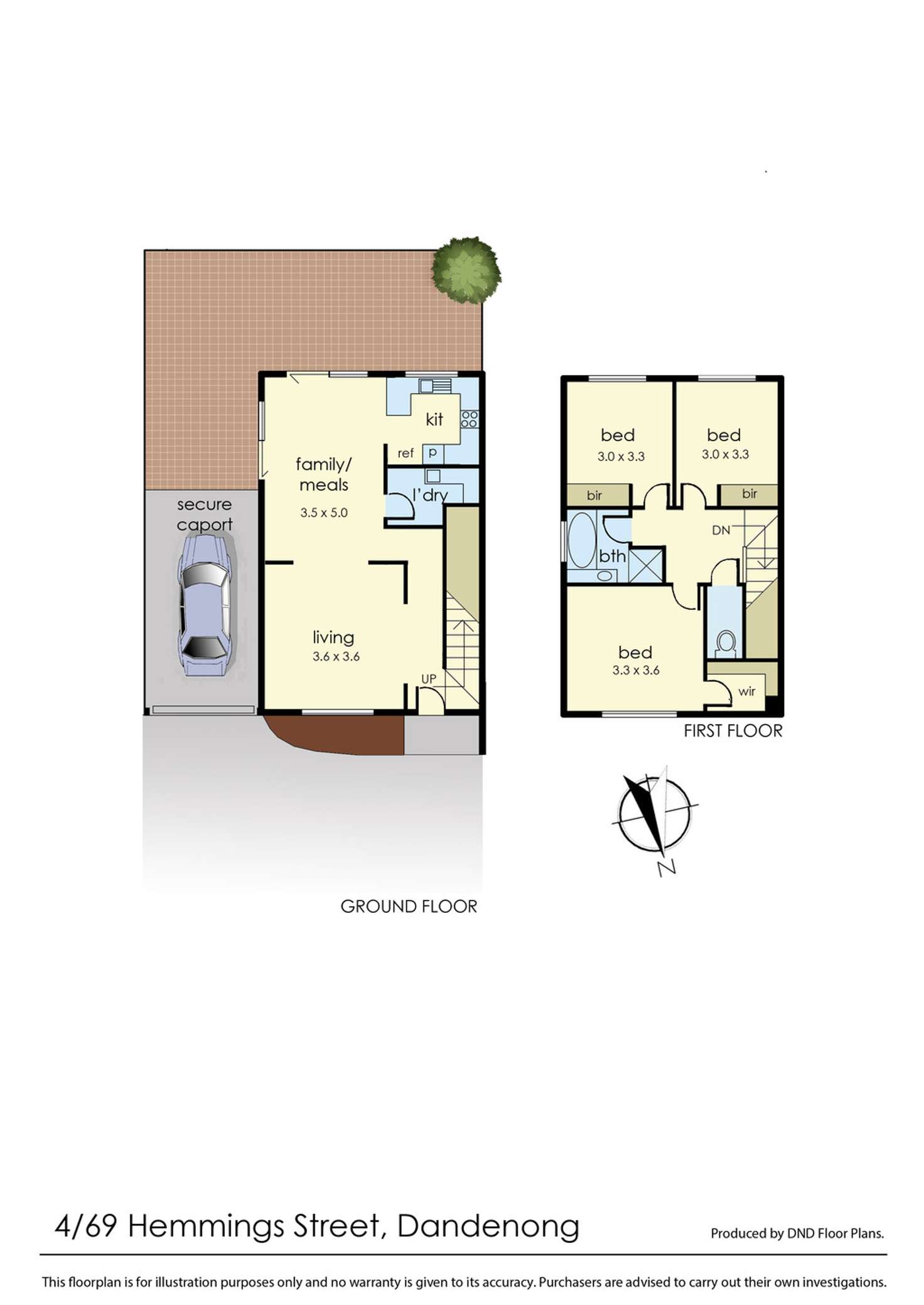 Floorplan of Homely house listing, 4/69 Hemmings Street, Dandenong VIC 3175