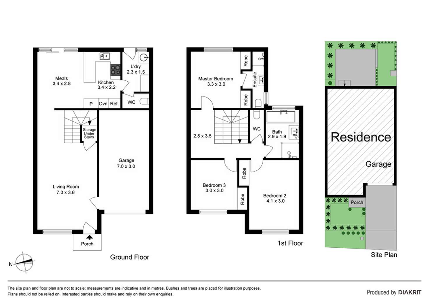 Floorplan of Homely townhouse listing, 21 Crown Close, Oakleigh East VIC 3166