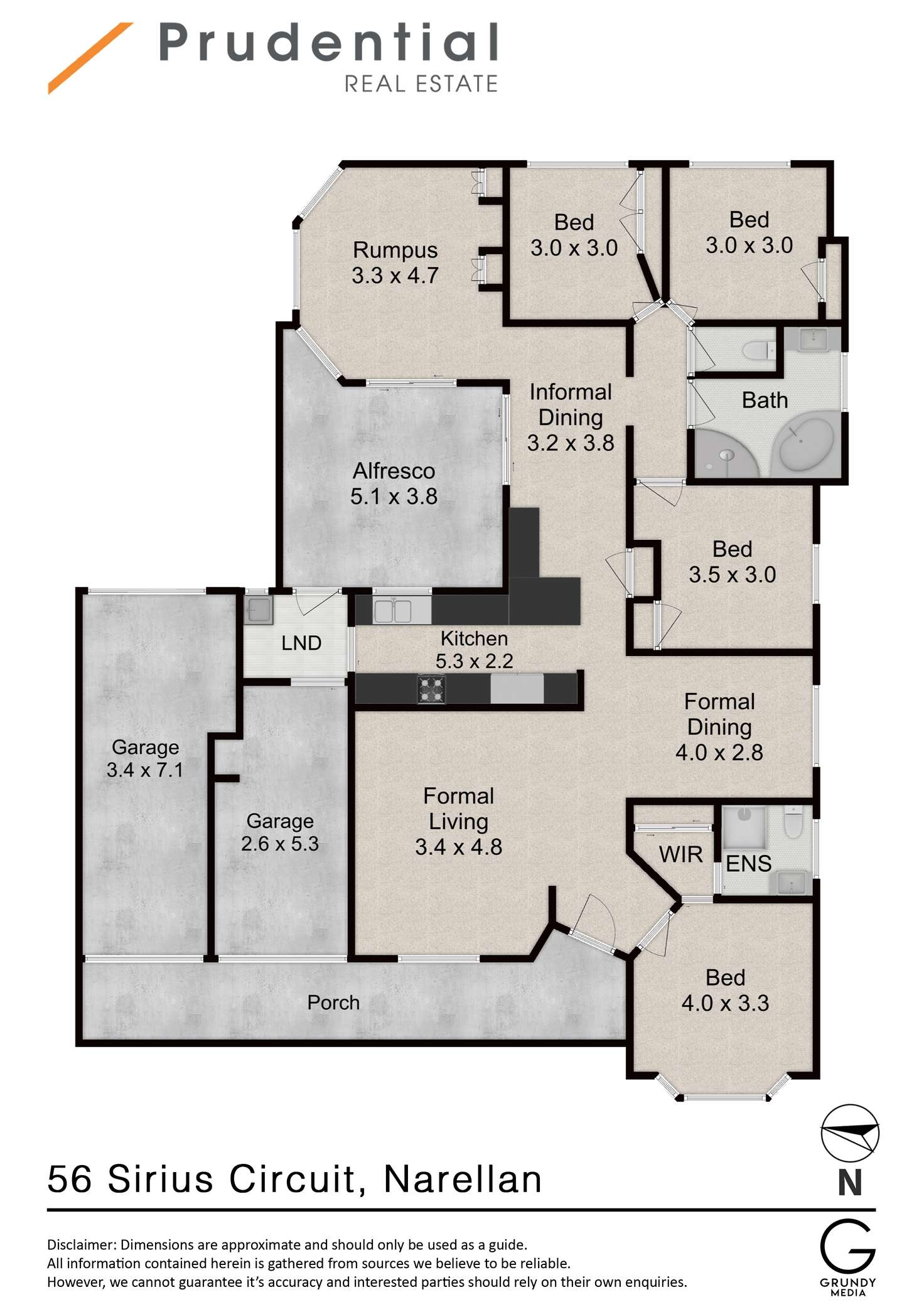 Floorplan of Homely house listing, 56 Sirius Circuit, Narellan NSW 2567