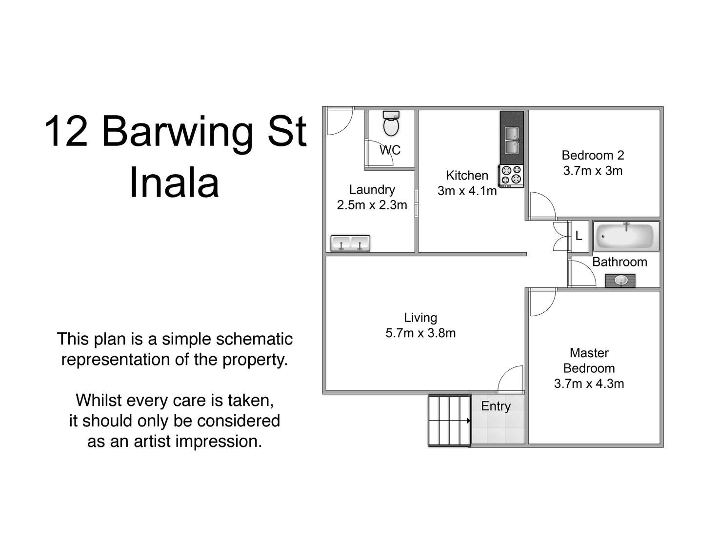 Floorplan of Homely house listing, 12 Barwing Street, Inala QLD 4077