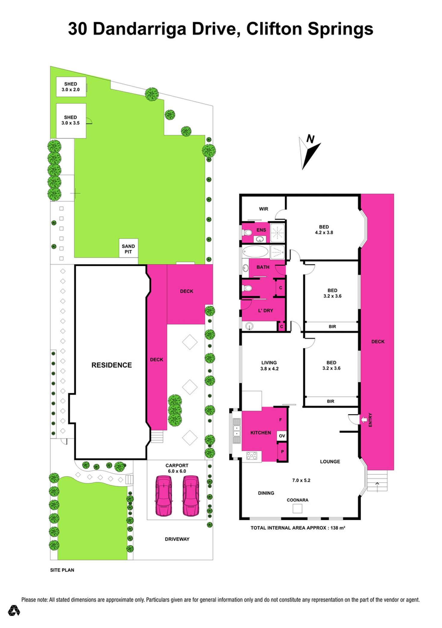 Floorplan of Homely house listing, 30 Dandarriga Drive, Clifton Springs VIC 3222