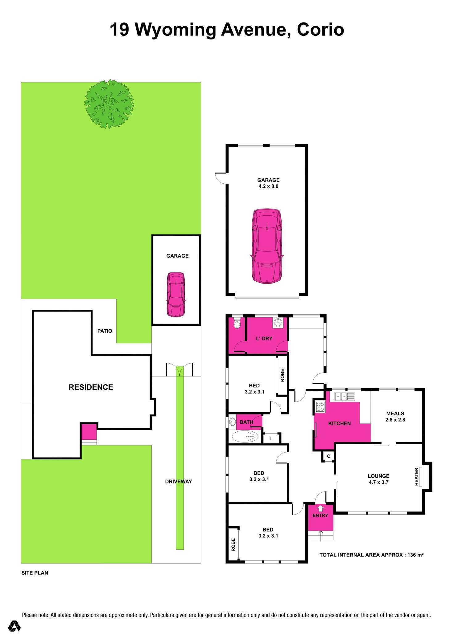 Floorplan of Homely house listing, 19 Wyoming Ave, Corio VIC 3214