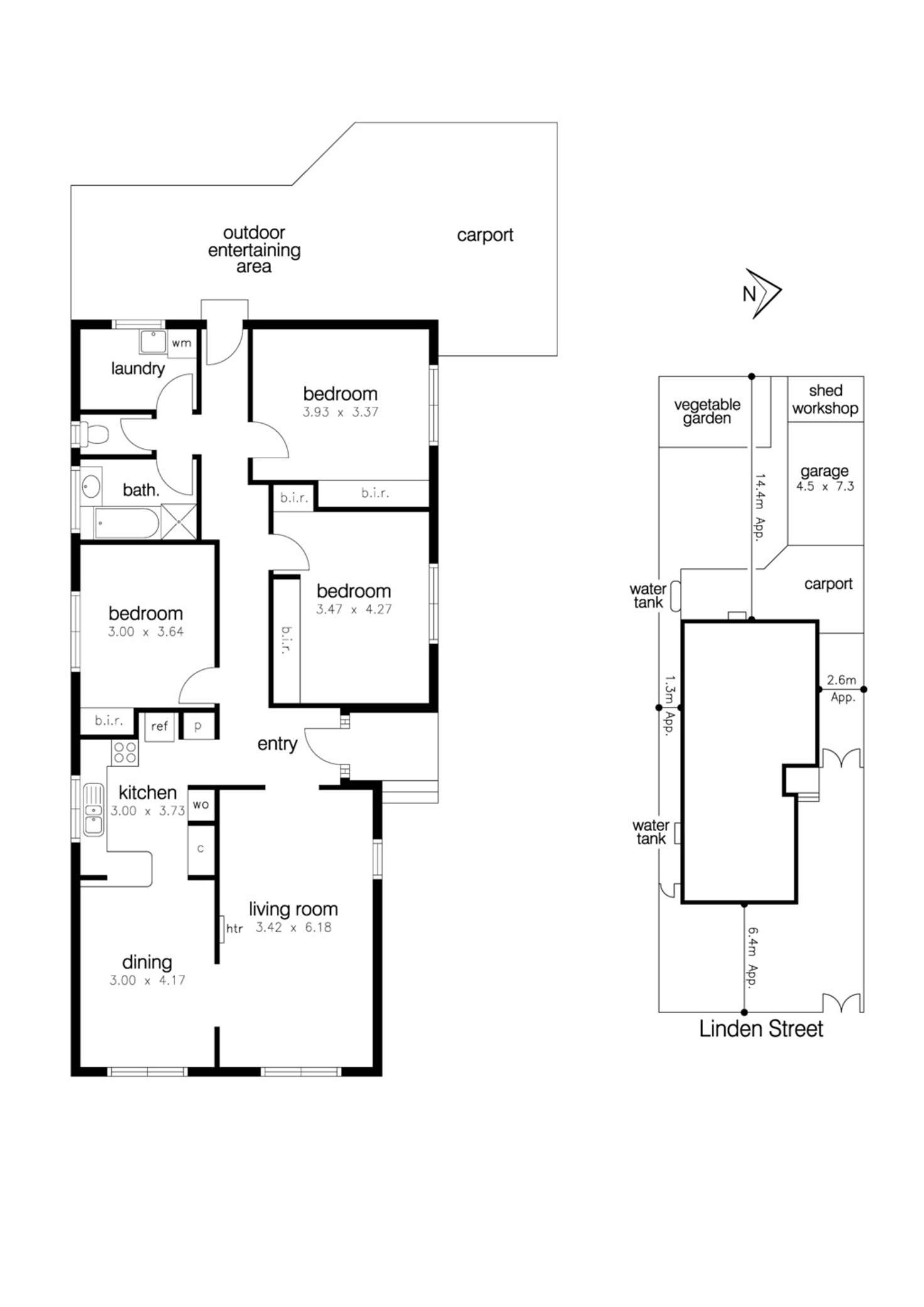 Floorplan of Homely house listing, 40 Linden Street, Altona Meadows VIC 3028