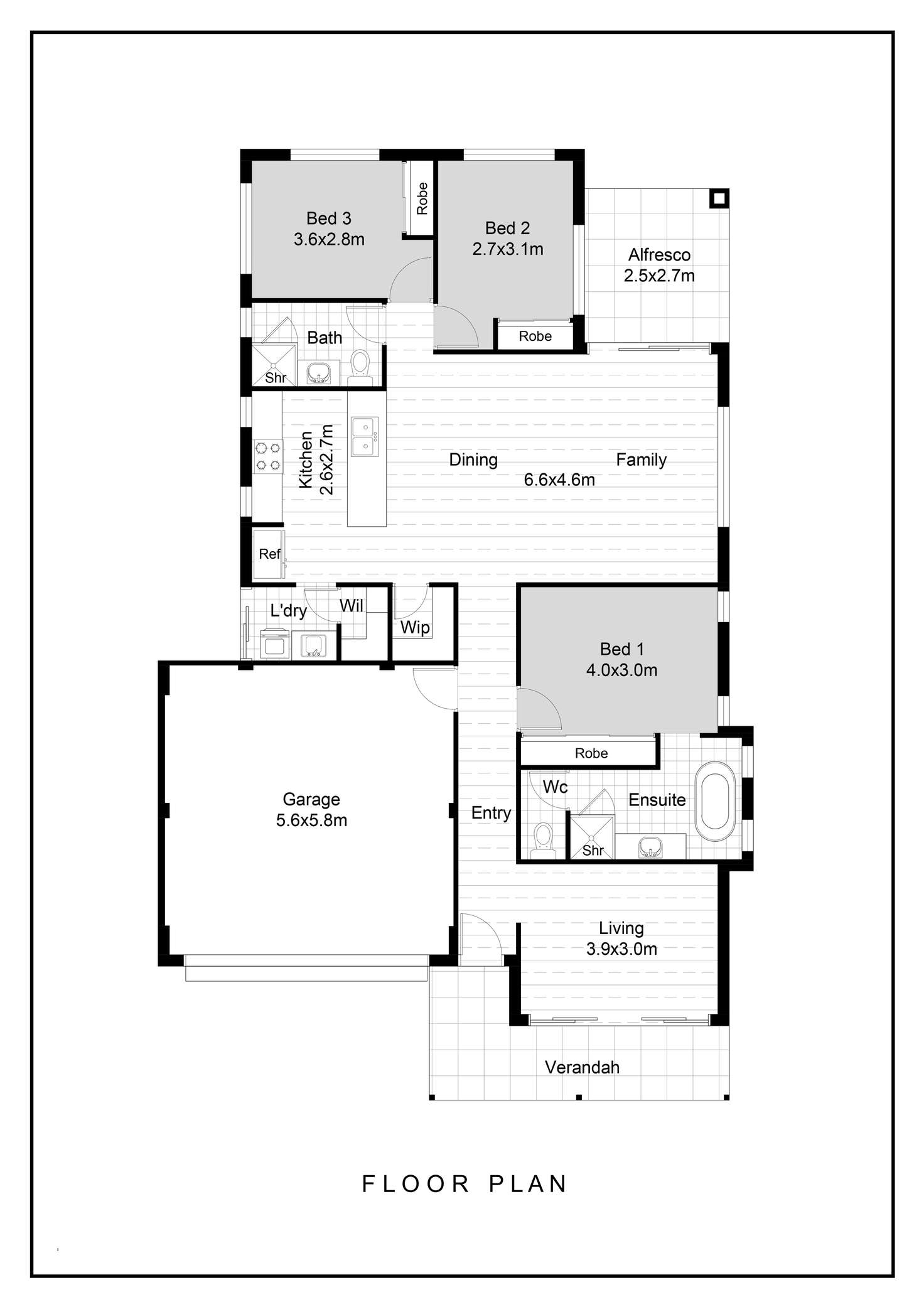 Floorplan of Homely house listing, 65 Esther Street, Eden Hill WA 6054