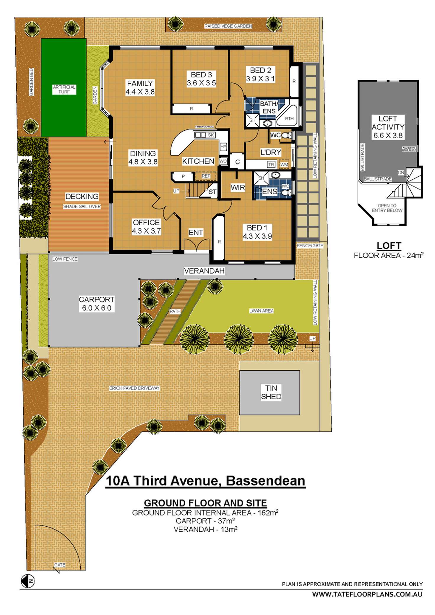 Floorplan of Homely house listing, 10A Third Avenue, Bassendean WA 6054