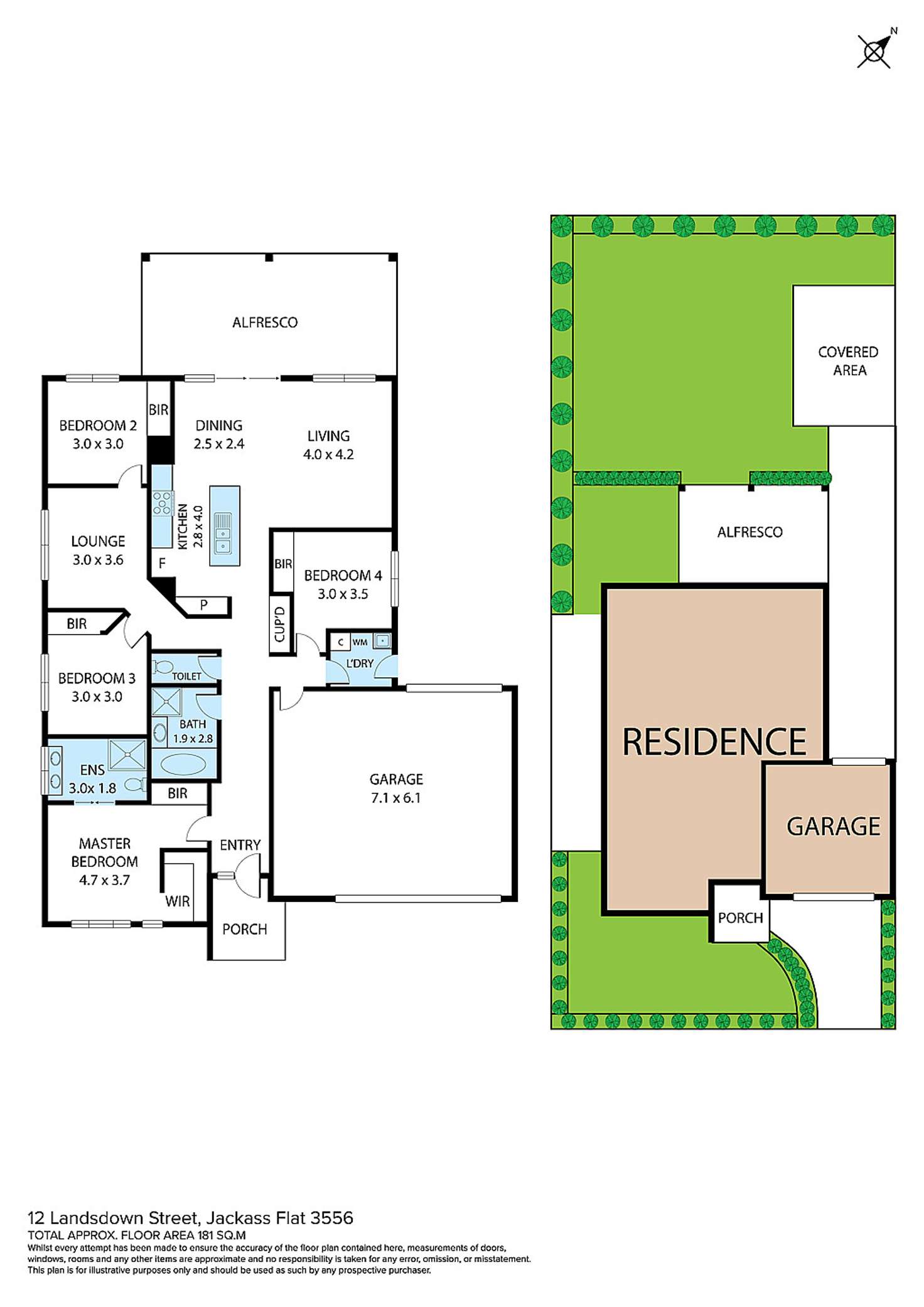 Floorplan of Homely house listing, 12 Landsdown Street, Jackass Flat VIC 3556
