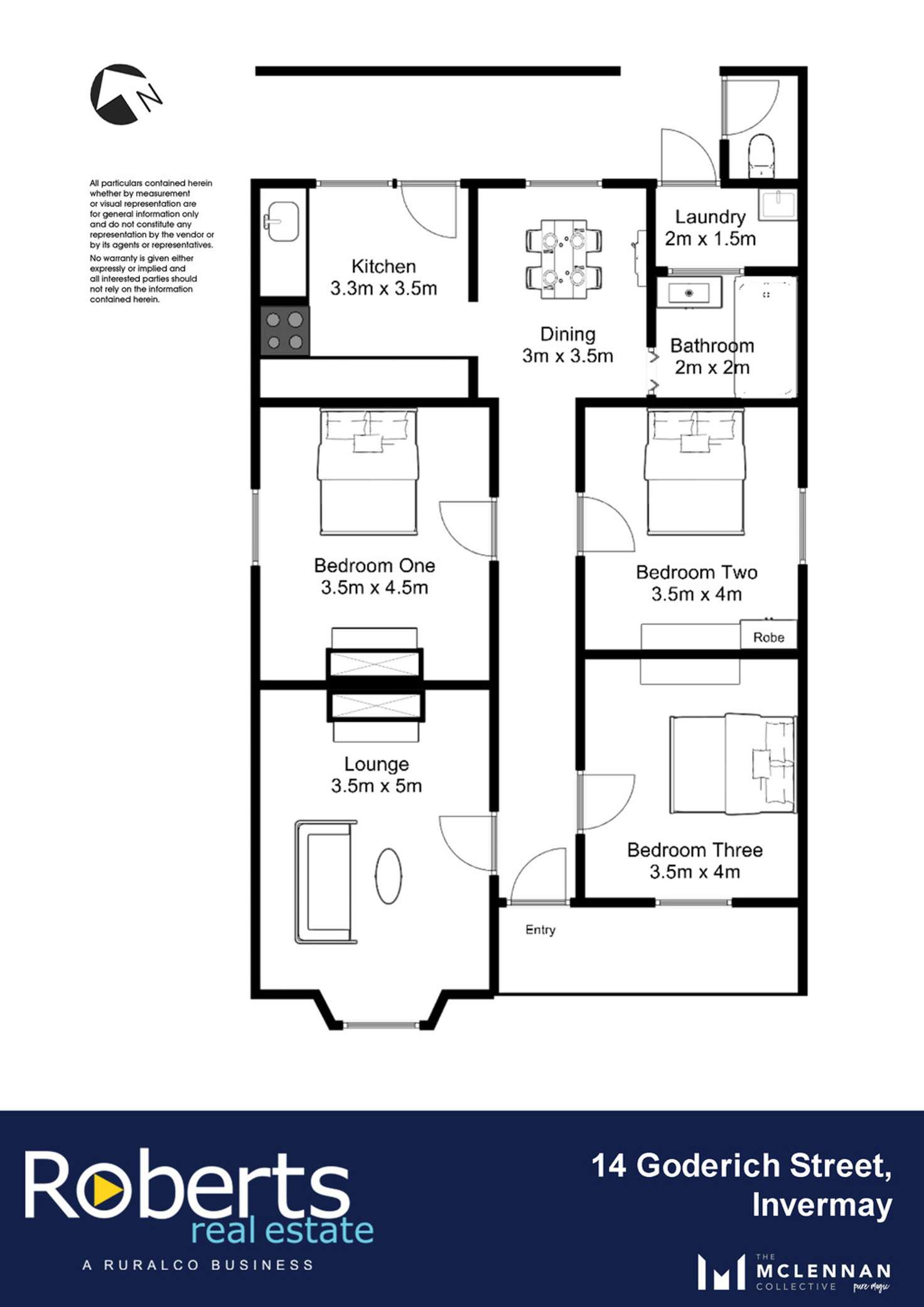 Floorplan of Homely house listing, 14 Goderich Street, Invermay TAS 7248