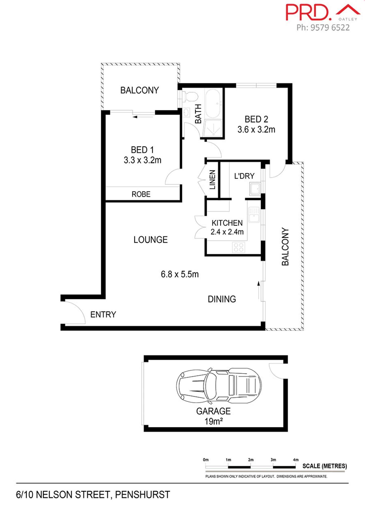 Floorplan of Homely unit listing, 6/10 Nelson Street, Penshurst NSW 2222