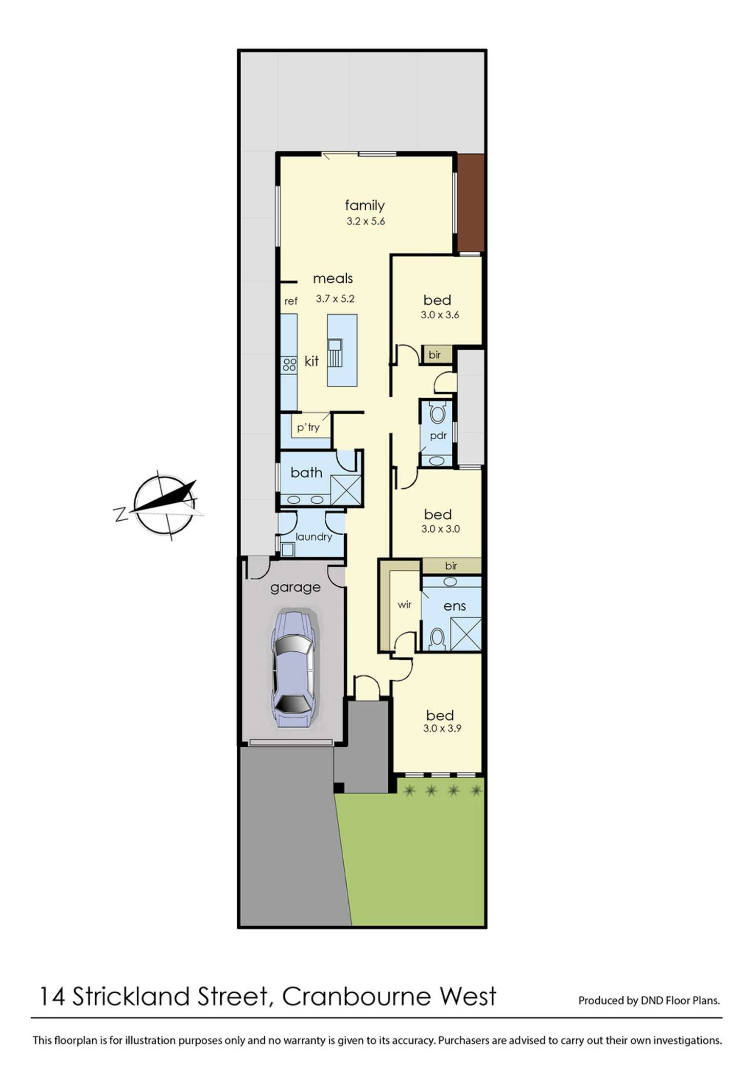 Floorplan of Homely house listing, 14 Strickland Street, Cranbourne West VIC 3977