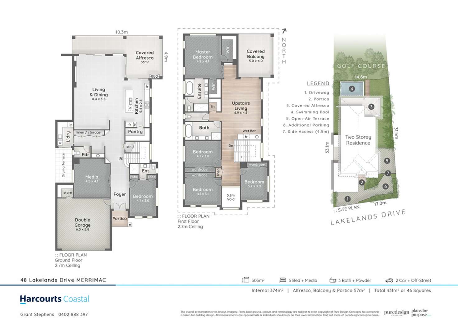 Floorplan of Homely house listing, 48 Lakelands Drive, Merrimac QLD 4226