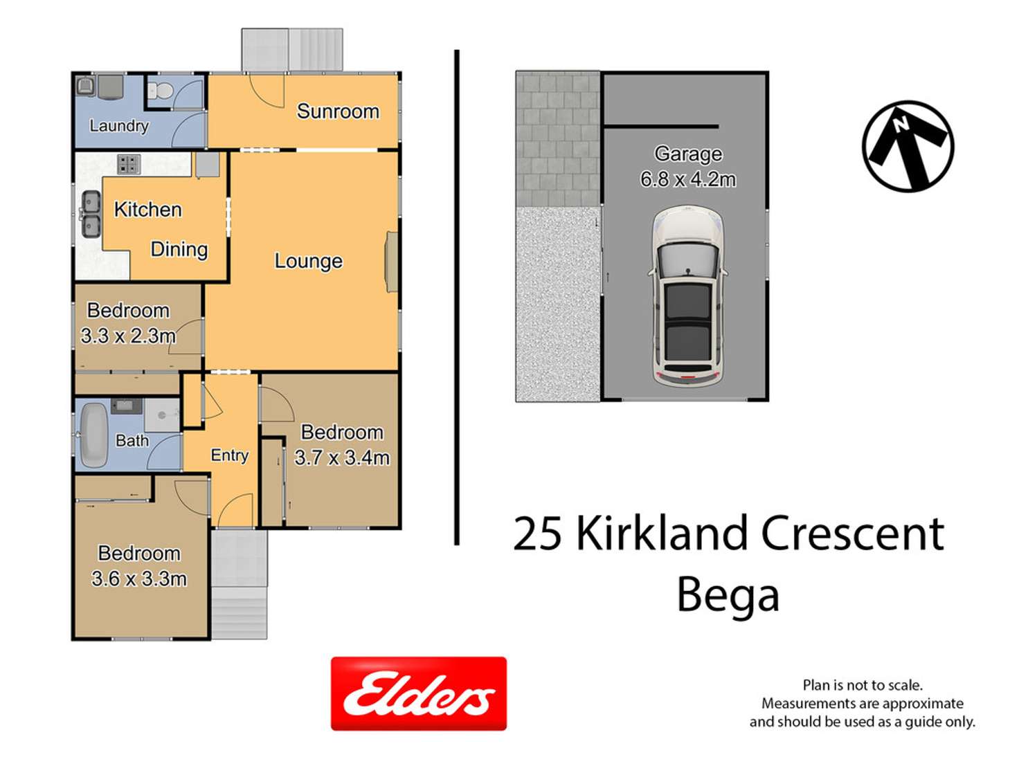 Floorplan of Homely house listing, 25 Kirkland Crescent, Bega NSW 2550