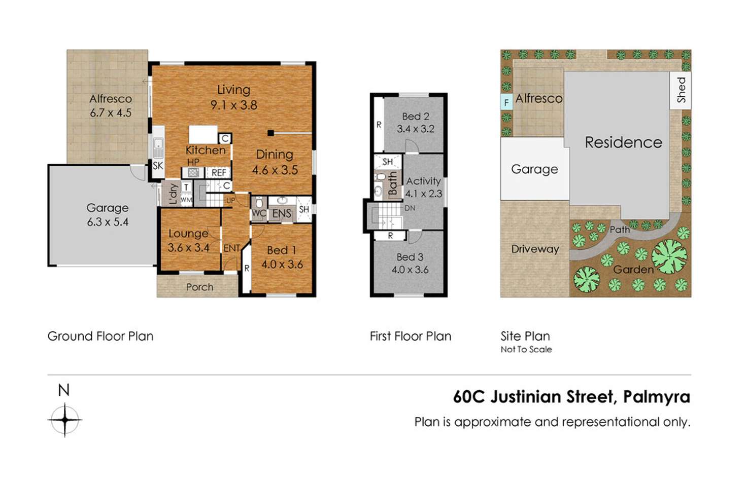 Floorplan of Homely house listing, 60C Justinian Street, Palmyra WA 6157